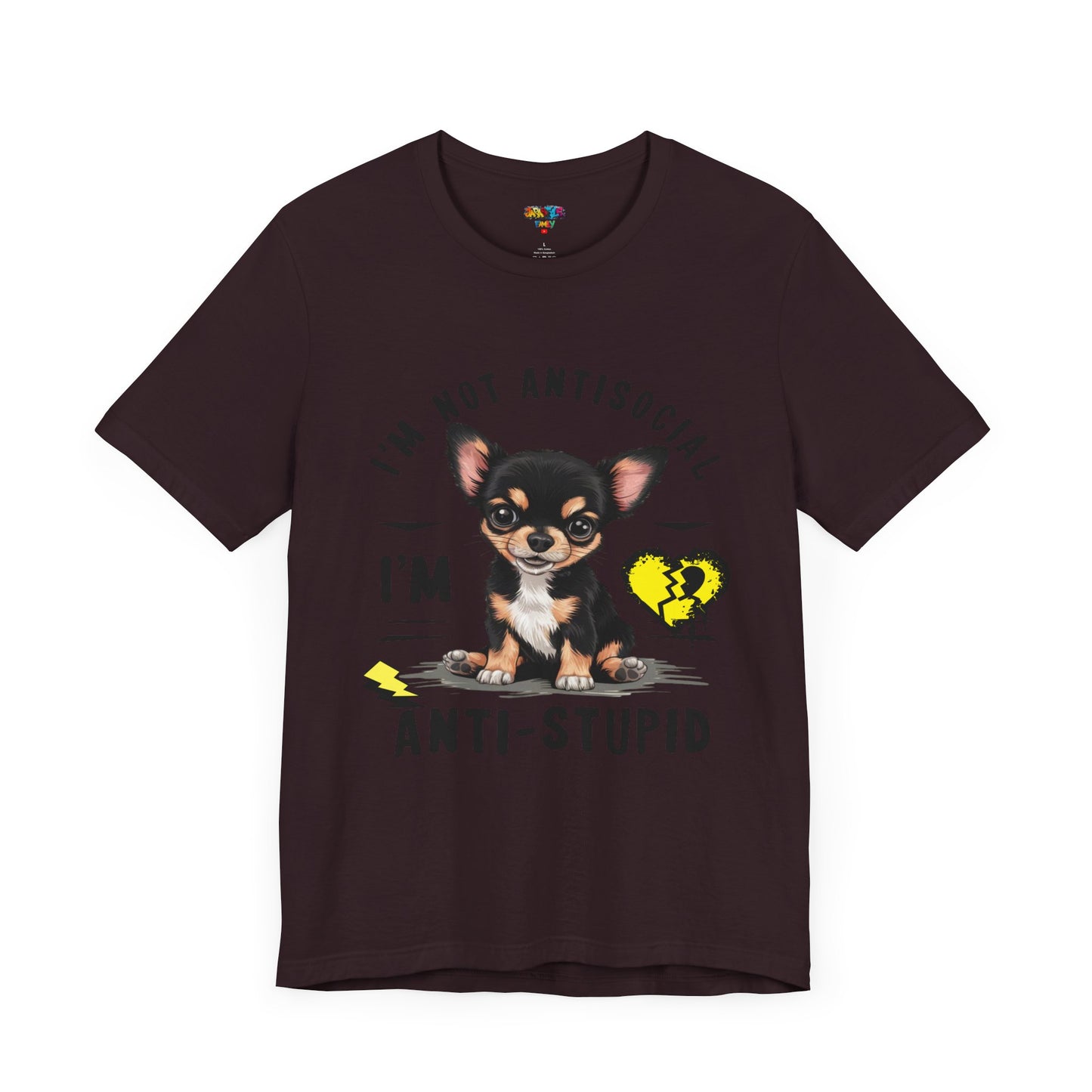 Anti-Stupid Chihuahua Tee: Boldly Speak Your Mind | Jarastyle Humor Collection