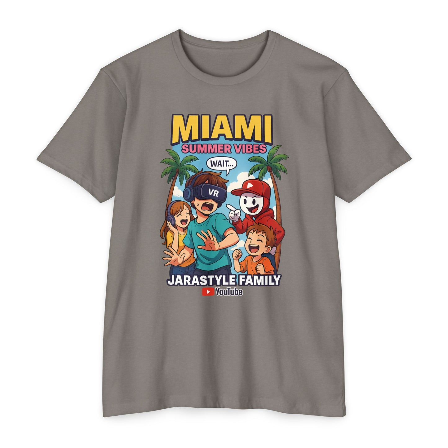 Miami Summer Vibes T-Shirt, Family Fun Tee, Unisex Graphic Shirt, Vacation Outfit, YouTube Merch, Casual Summer Wear