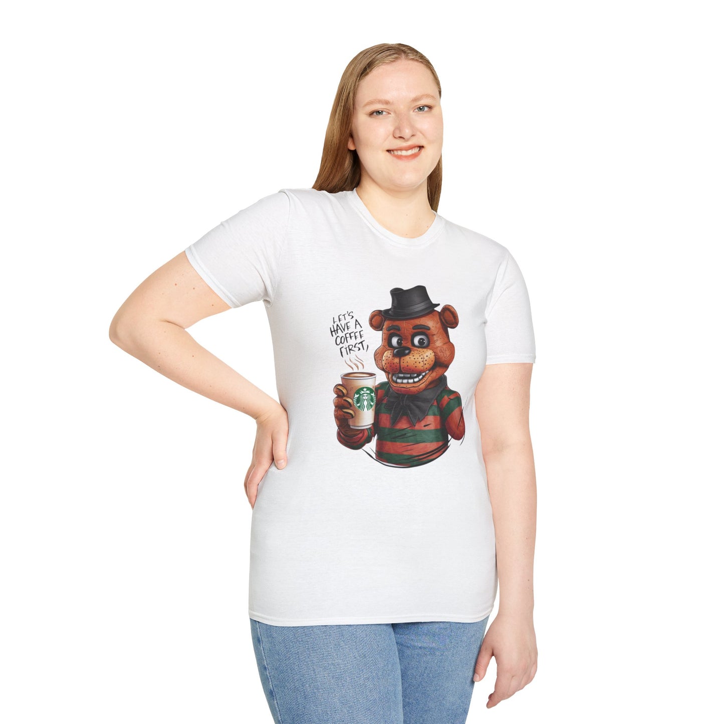 Coffee First, Adventures Next Tee: Start Your Day with Energy | Jarastyle Gamer's Collection