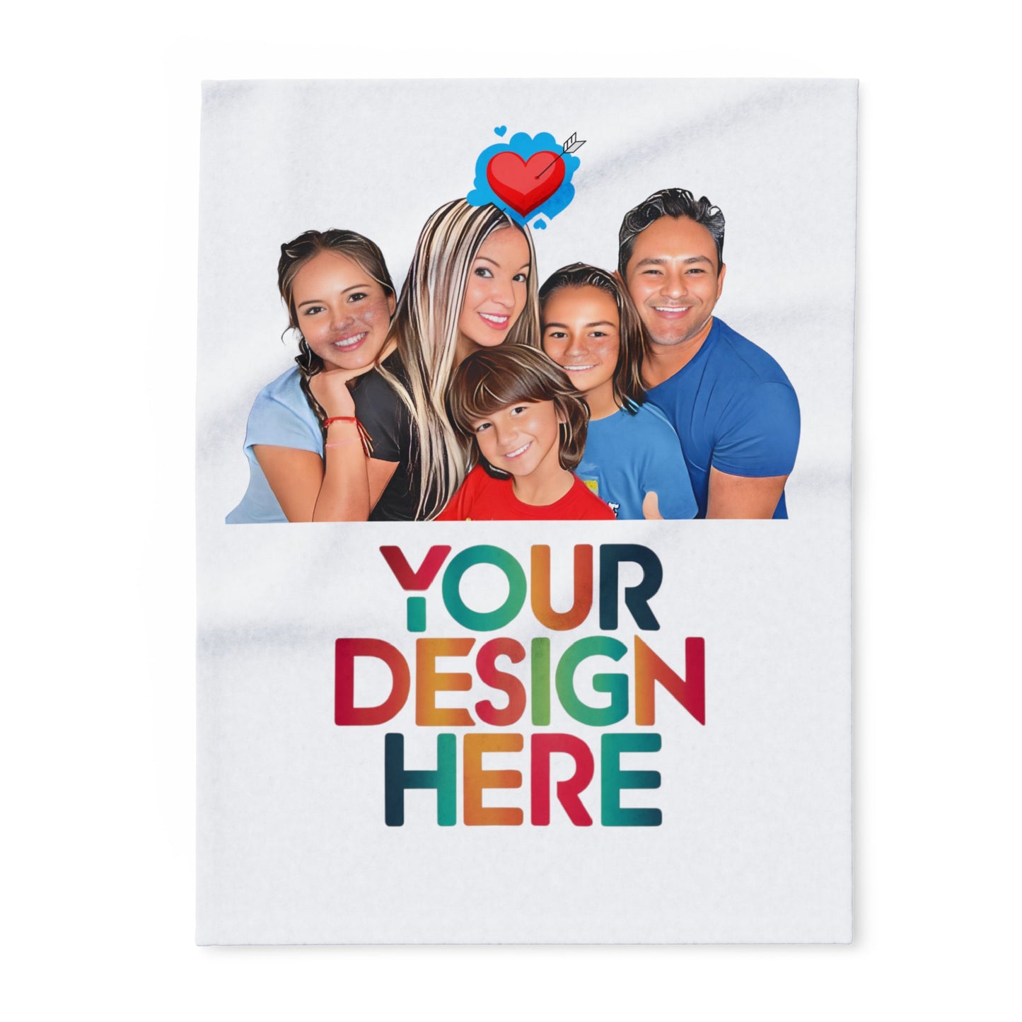 Custom Arctic Fleece Blanket: Add Your Design | Jarastyle Cozy Creations Collection