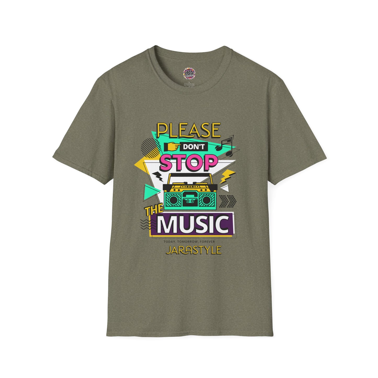 Please Don't Stop the Music Tee: Endless Beats | Jarastyle Rhythm Collection