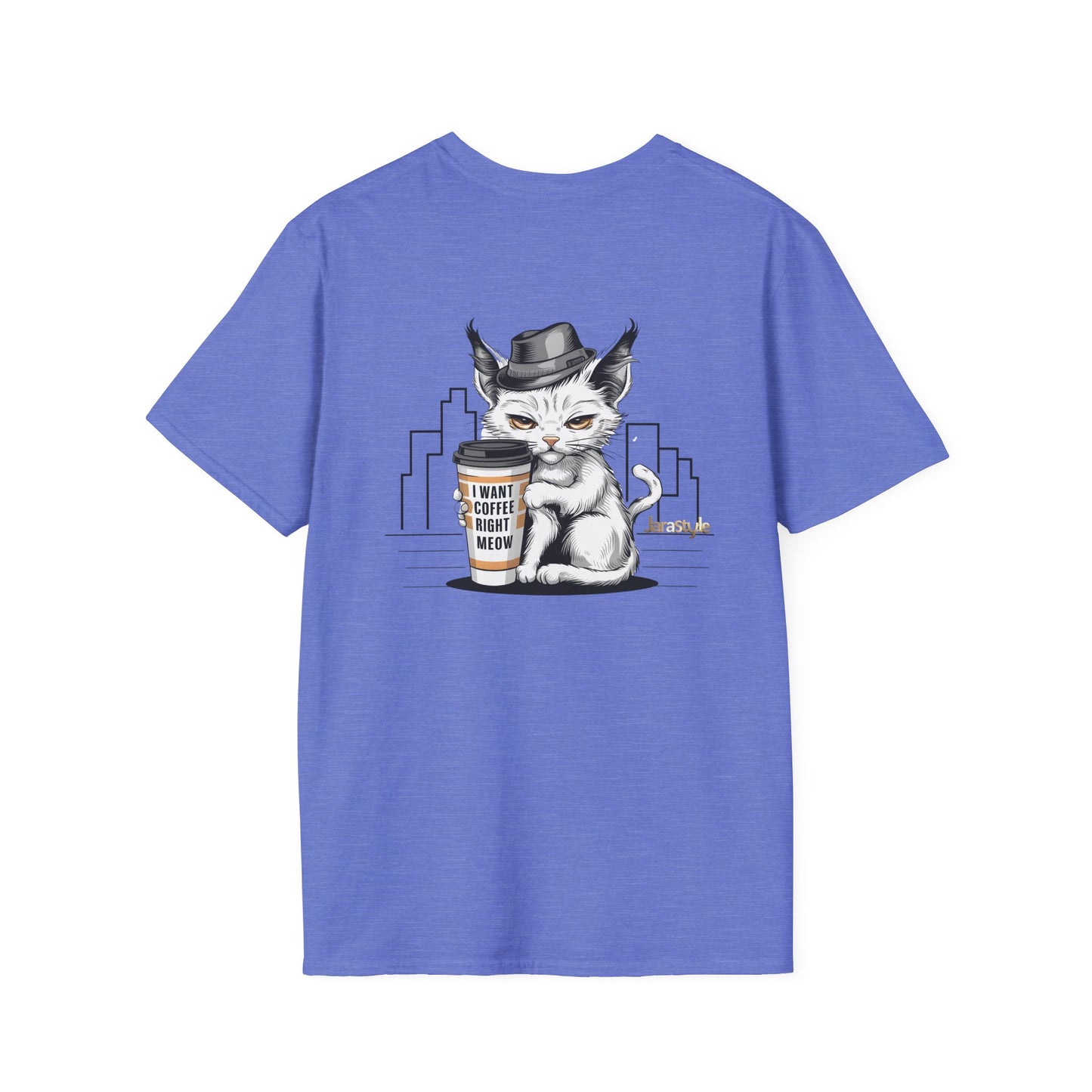Cat & Coffee Lover Tee: 'I Want My Coffee Right Meaw' | Jarastyle Fun Collection