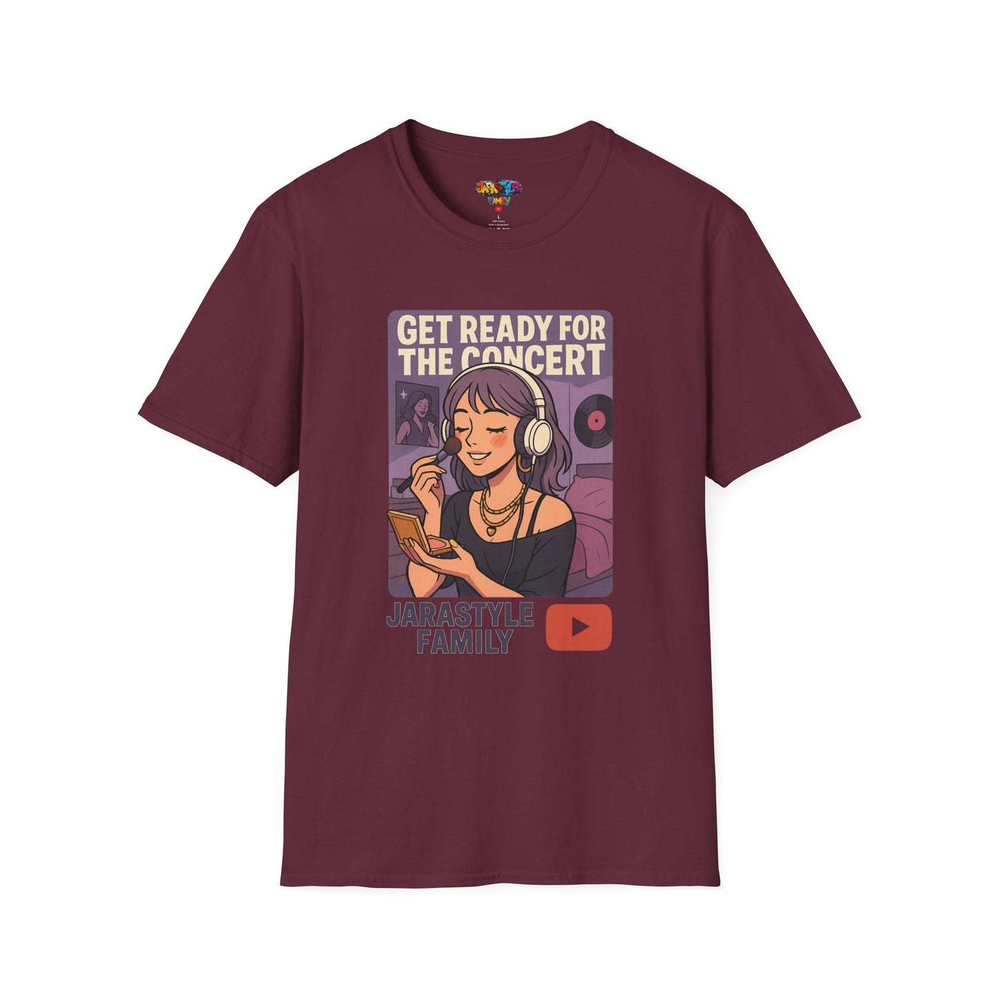 Get Ready for the Concert Unisex Softstyle T-Shirt, Music Lover Tee, Concert Attendee Shirt, Gift for Musicians, Unique Graphic Tee