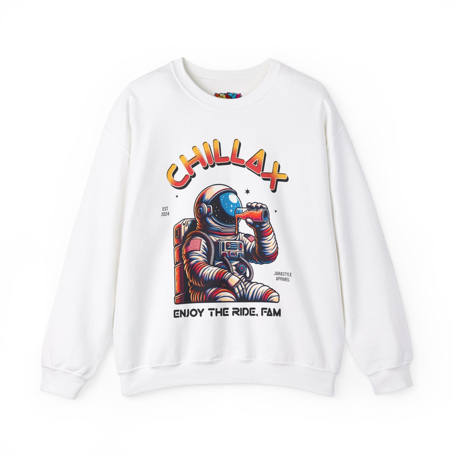 Chillax & Enjoy the Ramp Sweatshirt: Skateboarding Vibes | Jarastyle Skate Fam Collection