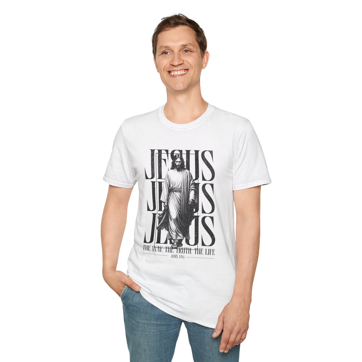 Inspirational Graphic T-Shirt for Faith and Family, Jesus Tee, Family Reunion Apparel, Religious Gift, Everyday Wear