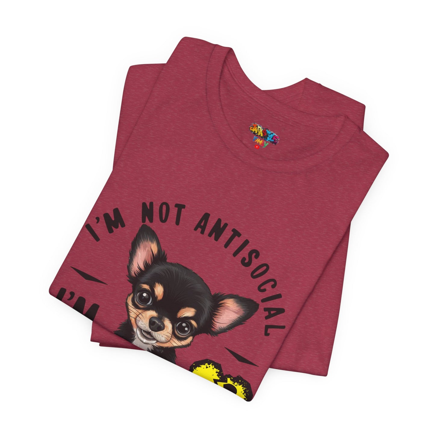 Anti-Stupid Chihuahua Tee: Boldly Speak Your Mind | Jarastyle Humor Collection