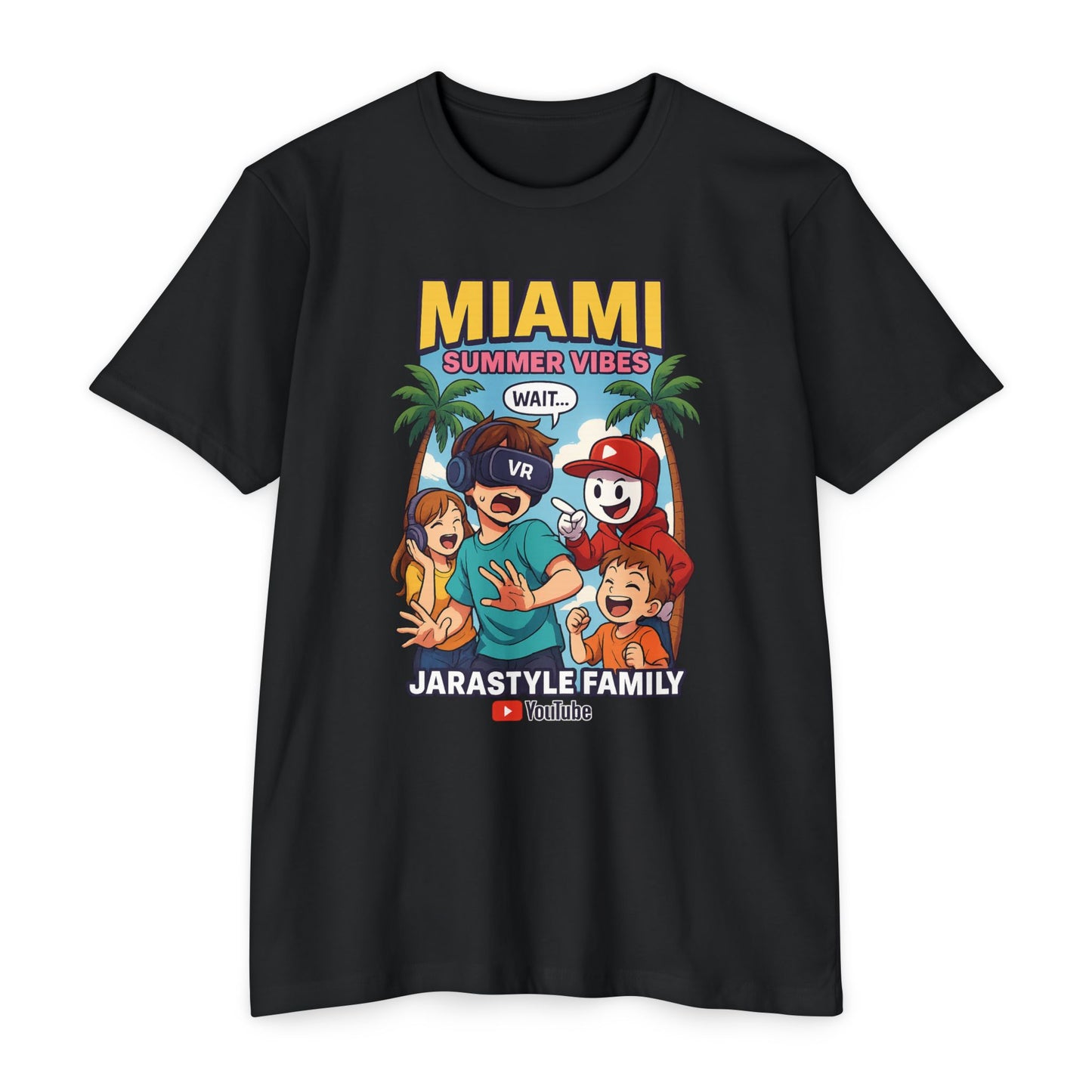 Miami Summer Vibes T-Shirt, Family Fun Tee, Unisex Graphic Shirt, Vacation Outfit, YouTube Merch, Casual Summer Wear