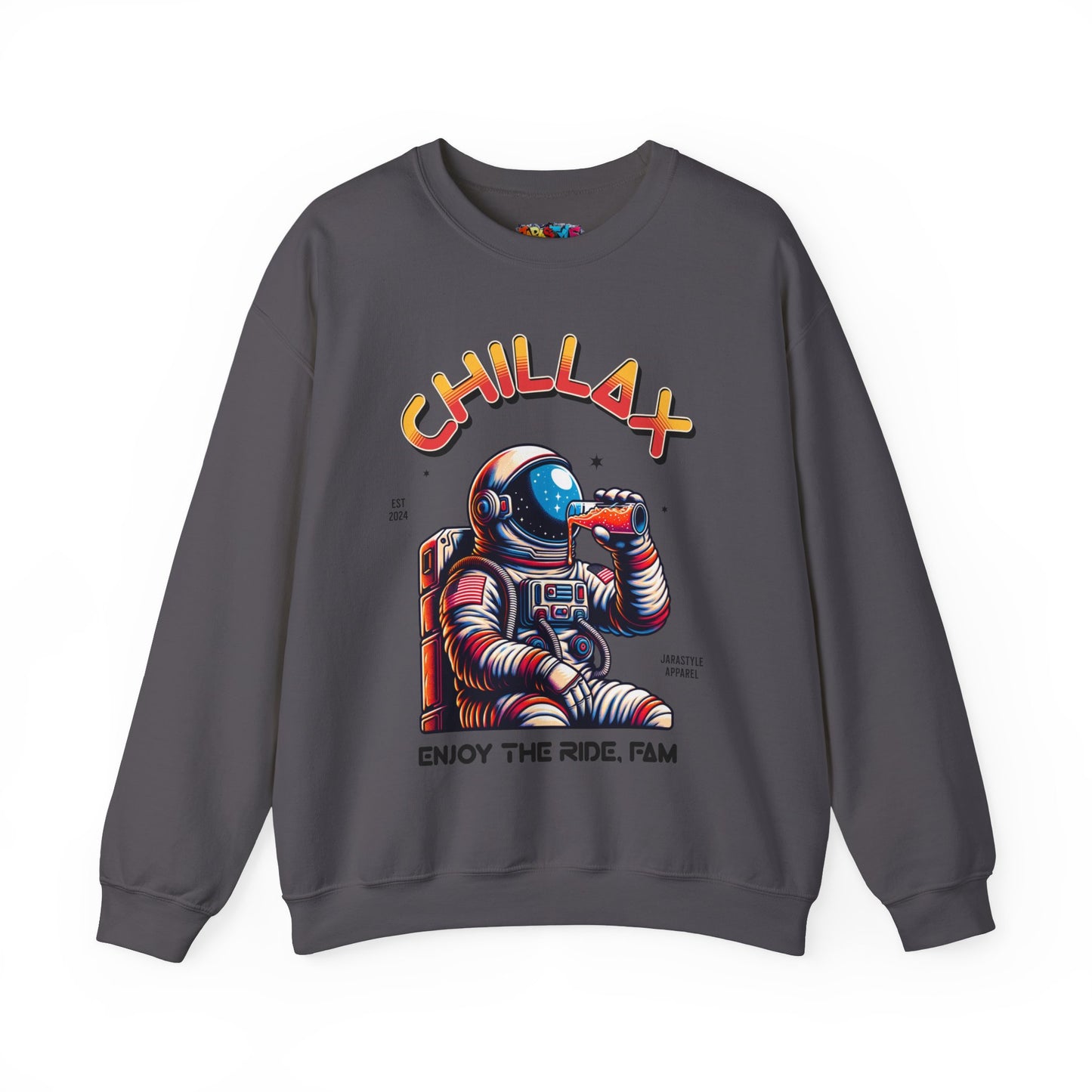 Chillax & Enjoy the Ramp Sweatshirt: Skateboarding Vibes | Jarastyle Skate Fam Collection