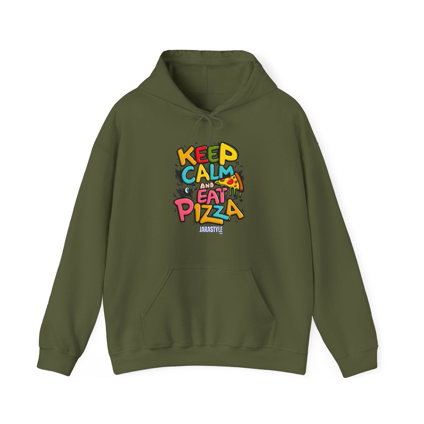Keep Calm and Eat Pizza Hoodie | Jarastyle Comfort Collection
