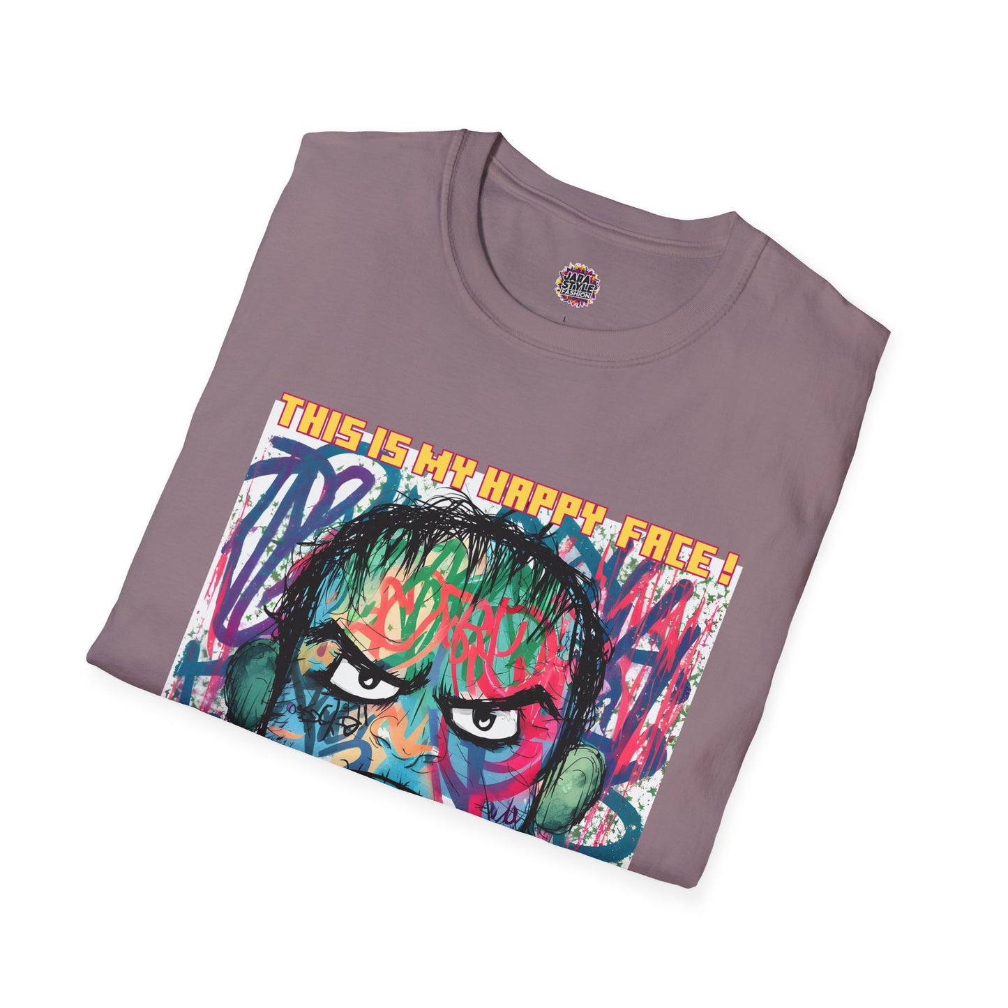 This Is My Happy Face Tee: Express Your Joy, Your Way | Jarastyle Humor Collection