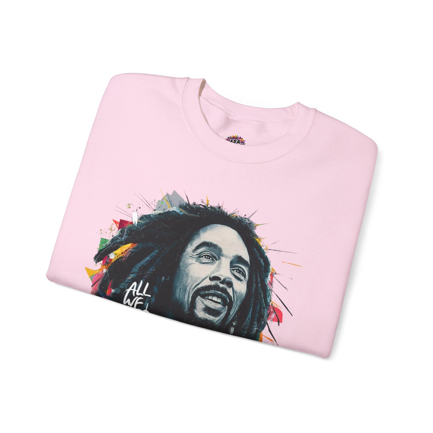 Bob Marley Tribute Sweatshirt: 'All We Need Is Love' | Jarastyle Reggae Collection
