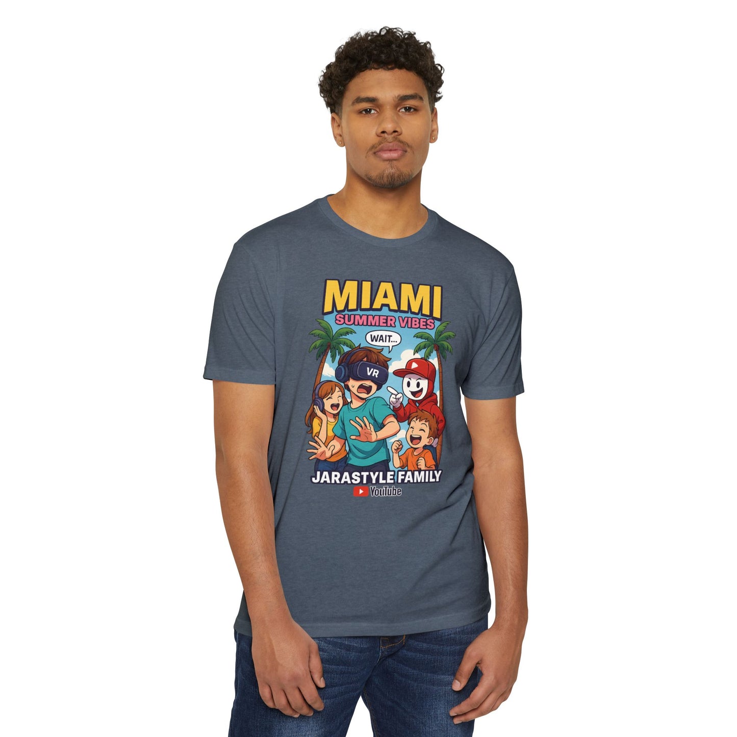 Miami Summer Vibes T-Shirt, Family Fun Tee, Unisex Graphic Shirt, Vacation Outfit, YouTube Merch, Casual Summer Wear