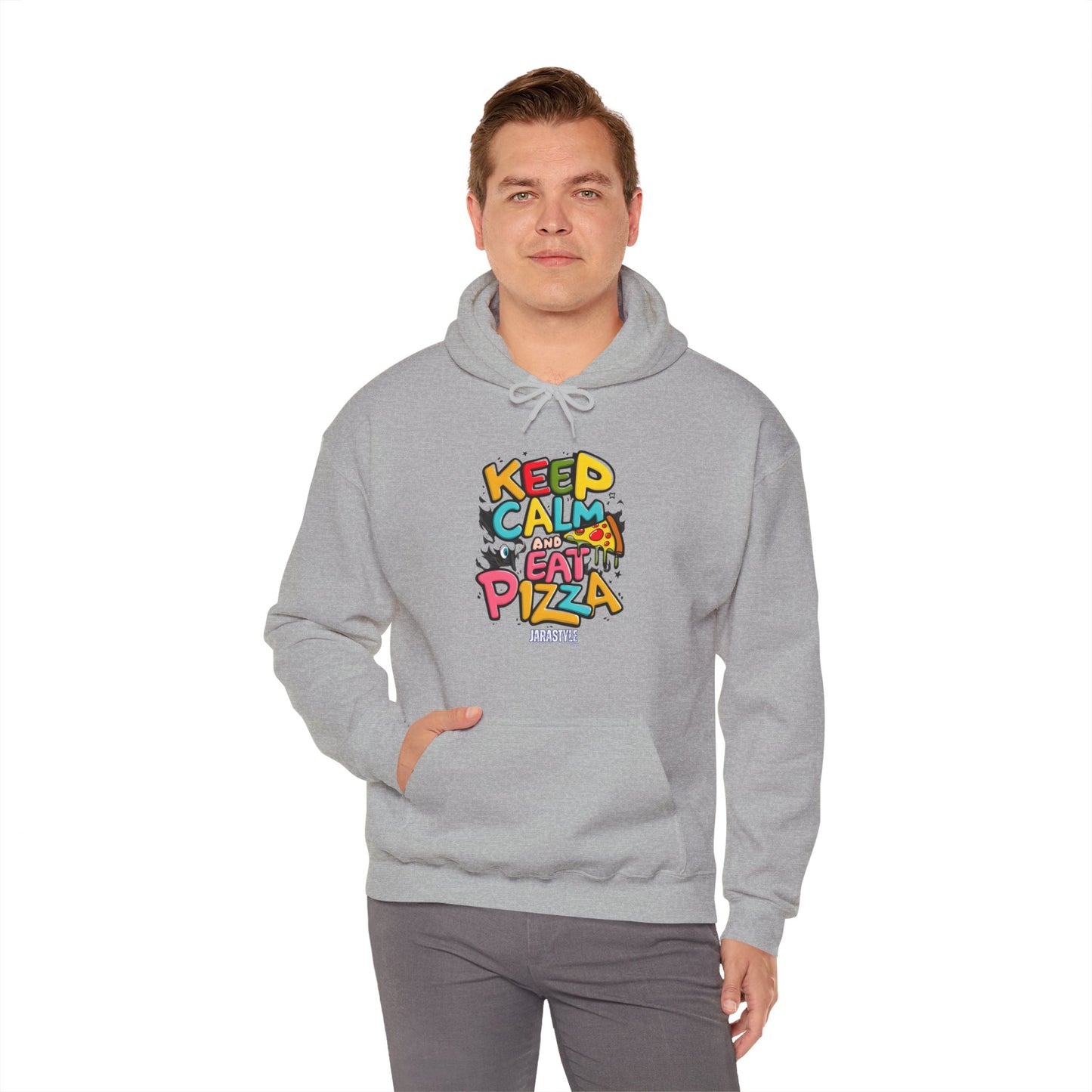 Keep Calm and Eat Pizza Hoodie | Jarastyle Comfort Collection