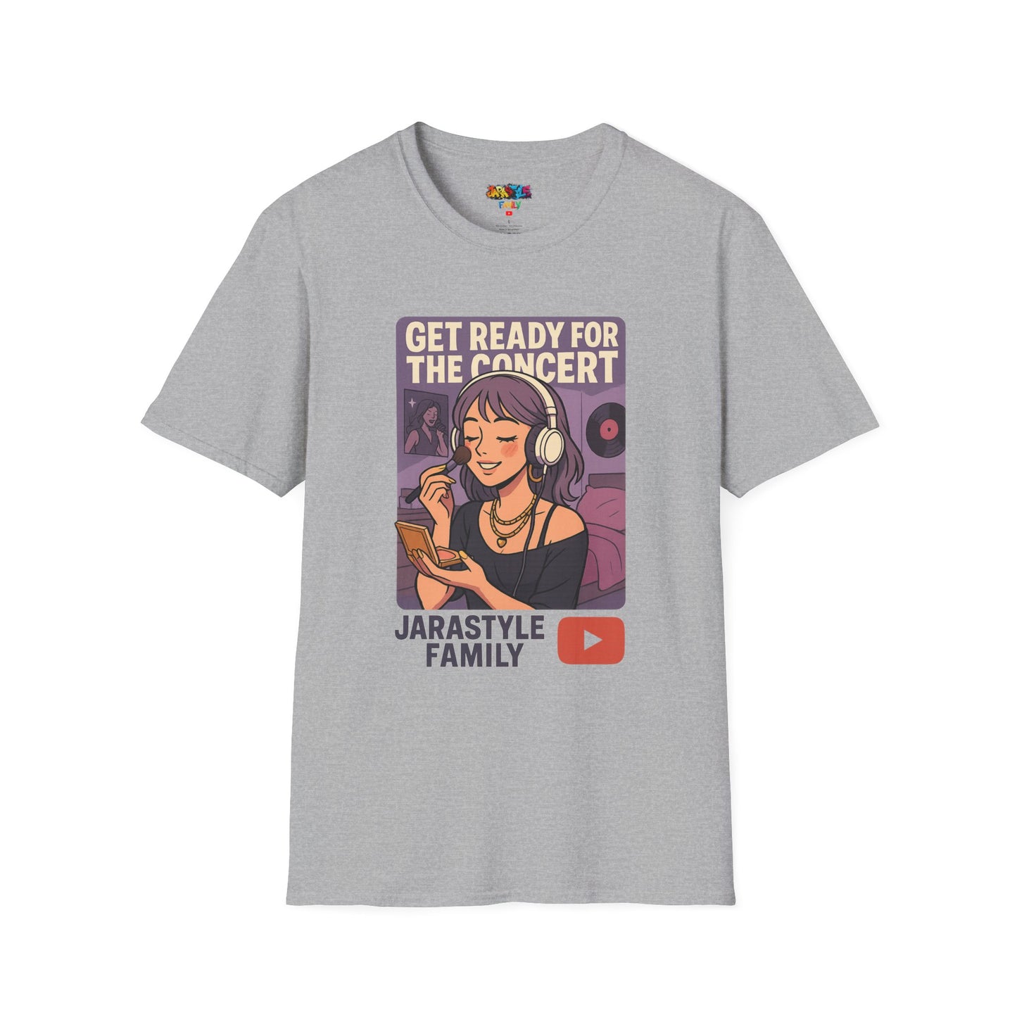 Get Ready for the Concert Unisex Softstyle T-Shirt, Music Lover Tee, Concert Attendee Shirt, Gift for Musicians, Unique Graphic Tee