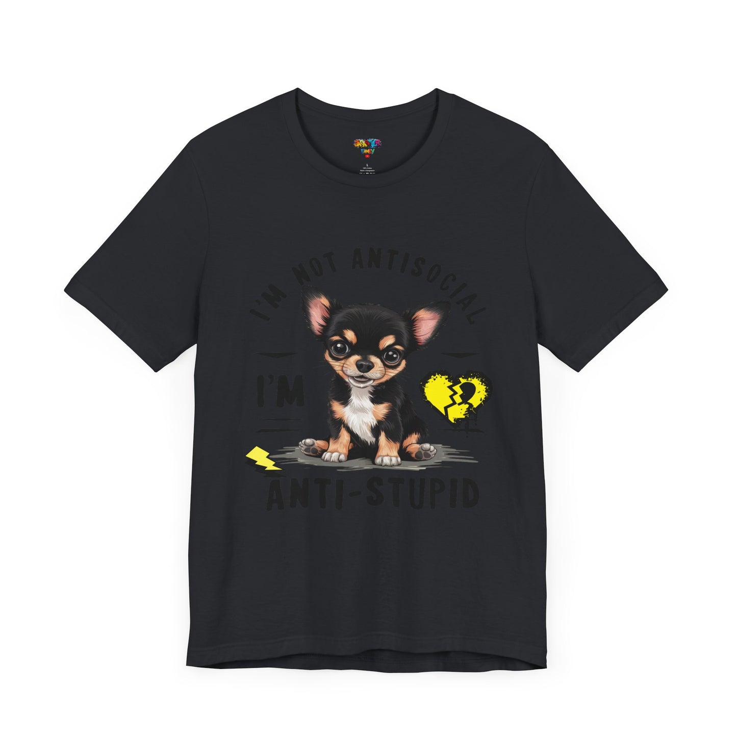 Anti-Stupid Chihuahua Tee: Boldly Speak Your Mind | Jarastyle Humor Collection