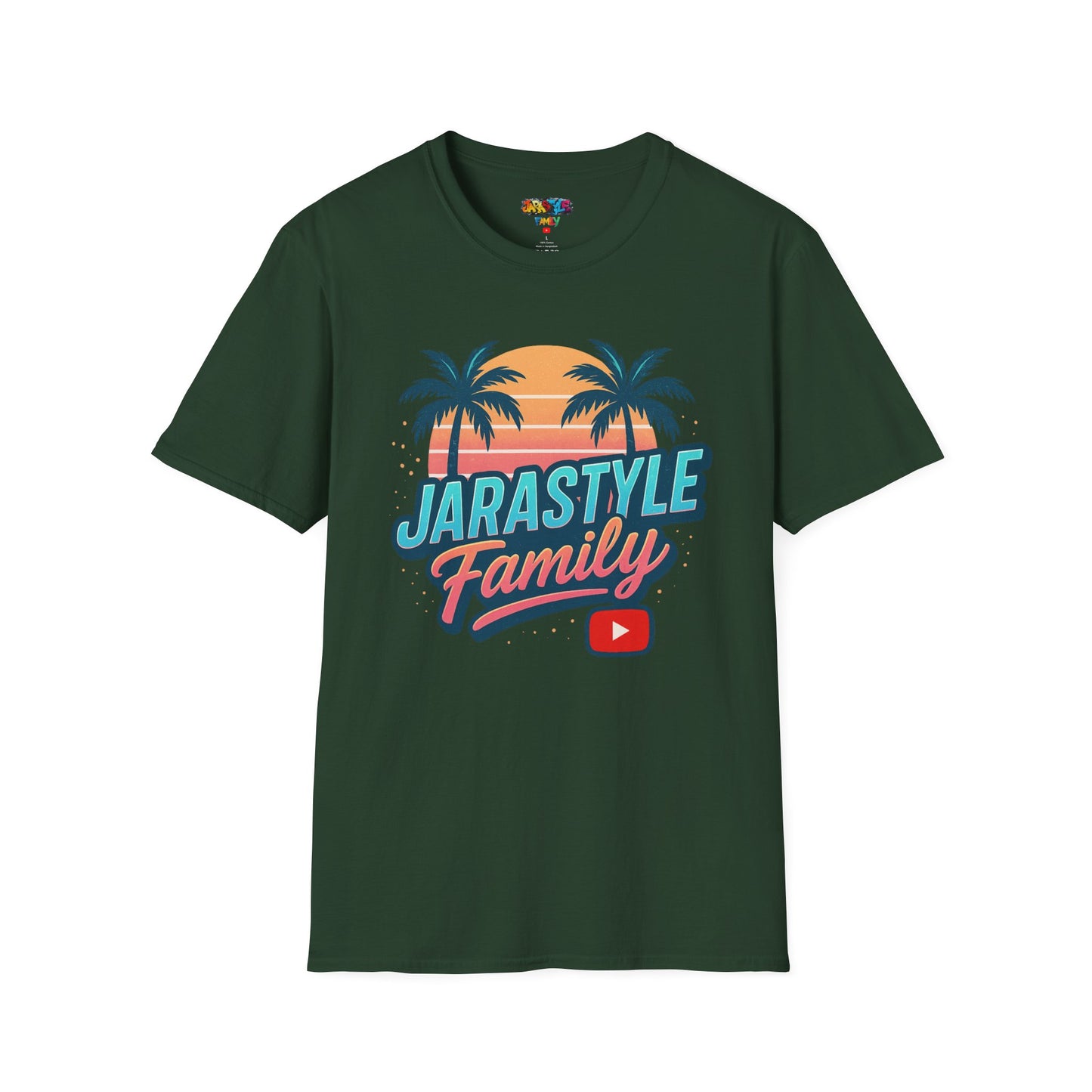 JARASTYLE Family T-Shirt - Unisex Softstyle Tee, Summer Vibes Shirt, Family Reunion Gift, Travel Clothing, YouTube Merchandise