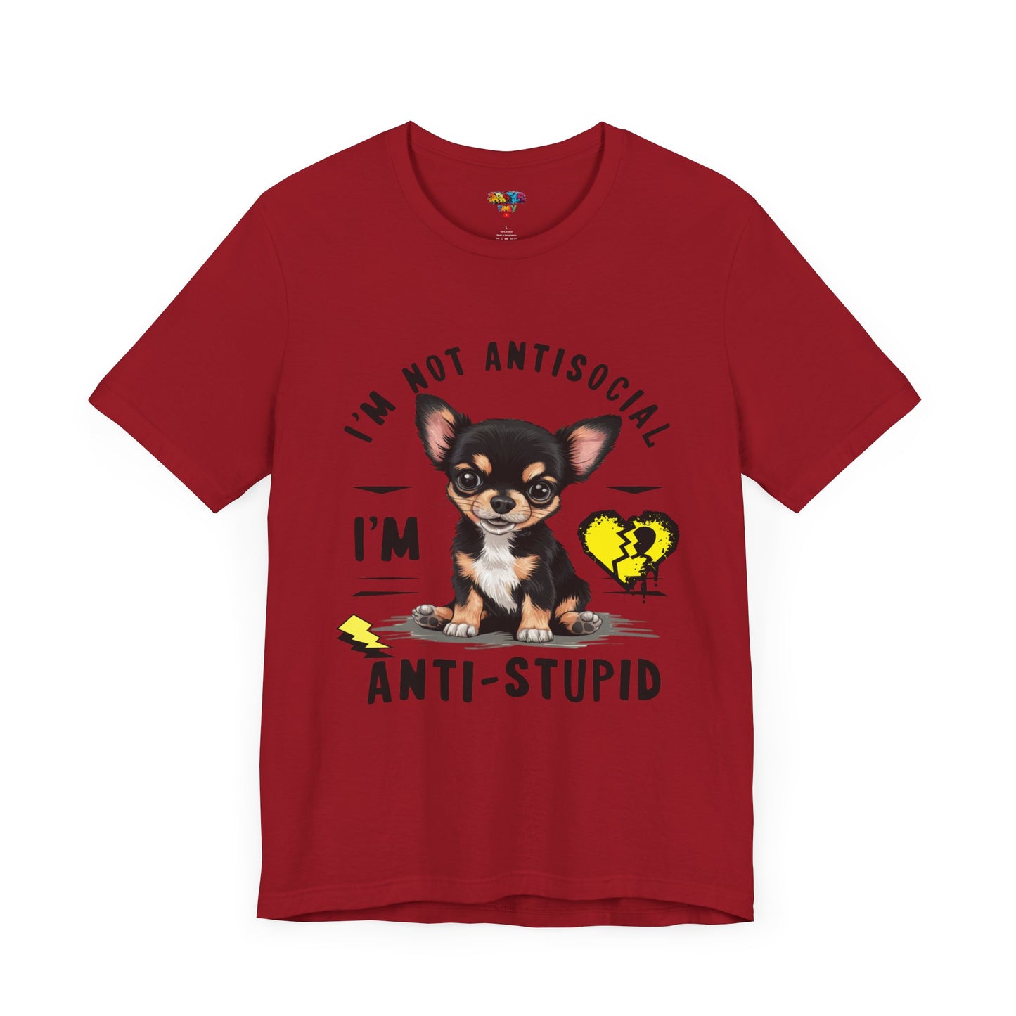 Anti-Stupid Chihuahua Tee: Boldly Speak Your Mind | Jarastyle Humor Collection
