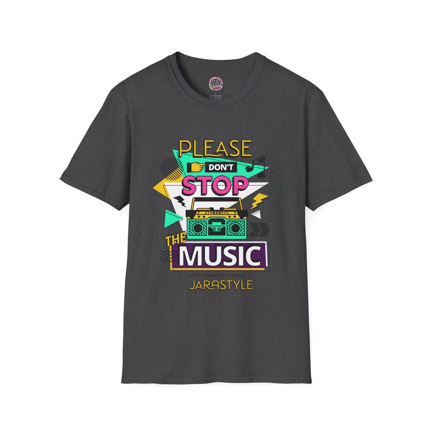 Please Don't Stop the Music Tee: Endless Beats | Jarastyle Rhythm Collection