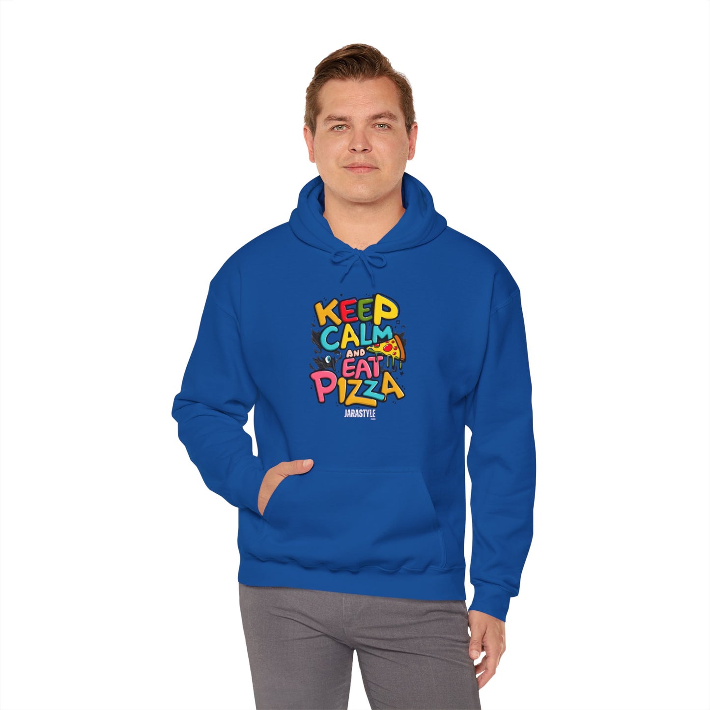 Keep Calm and Eat Pizza Hoodie | Jarastyle Comfort Collection