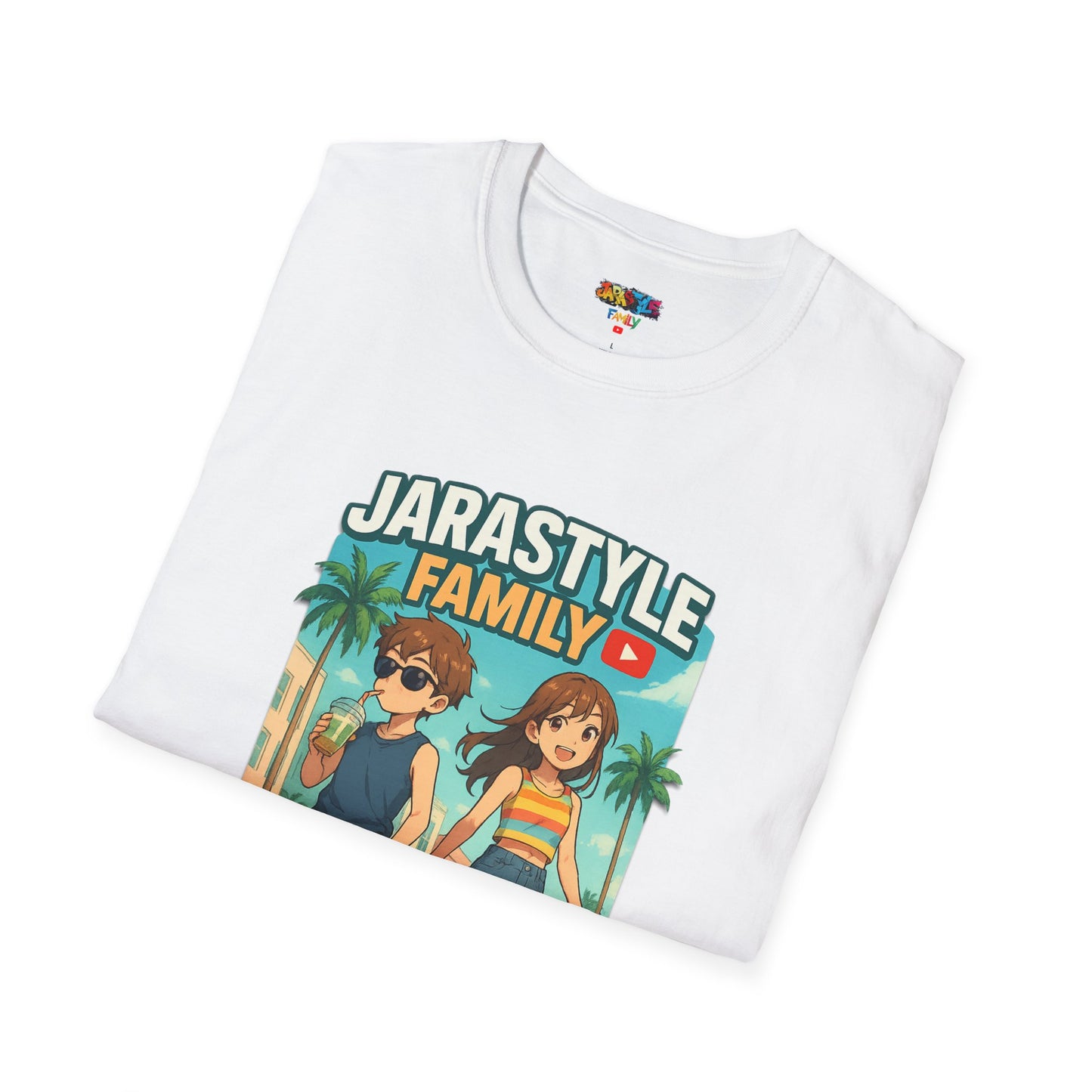 Unisex Softstyle T-Shirt with Jarastyle Family Design, Summer Vibe