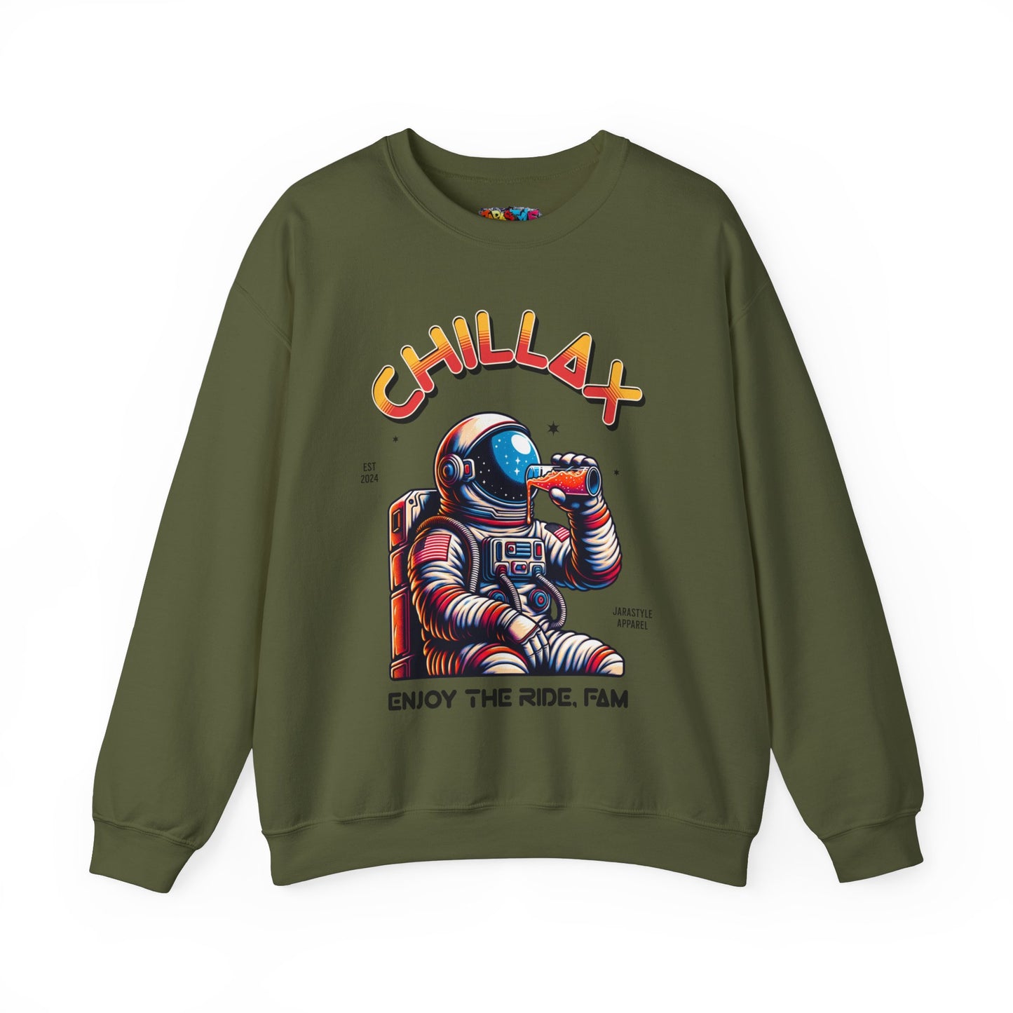Chillax & Enjoy the Ramp Sweatshirt: Skateboarding Vibes | Jarastyle Skate Fam Collection