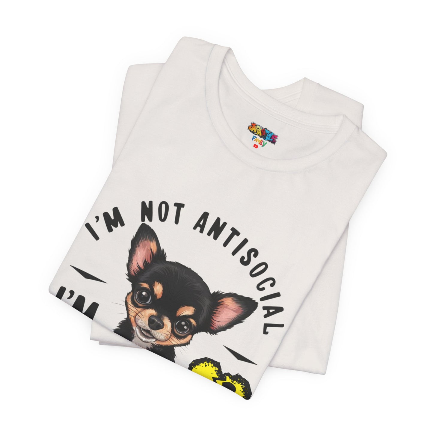 Anti-Stupid Chihuahua Tee: Boldly Speak Your Mind | Jarastyle Humor Collection