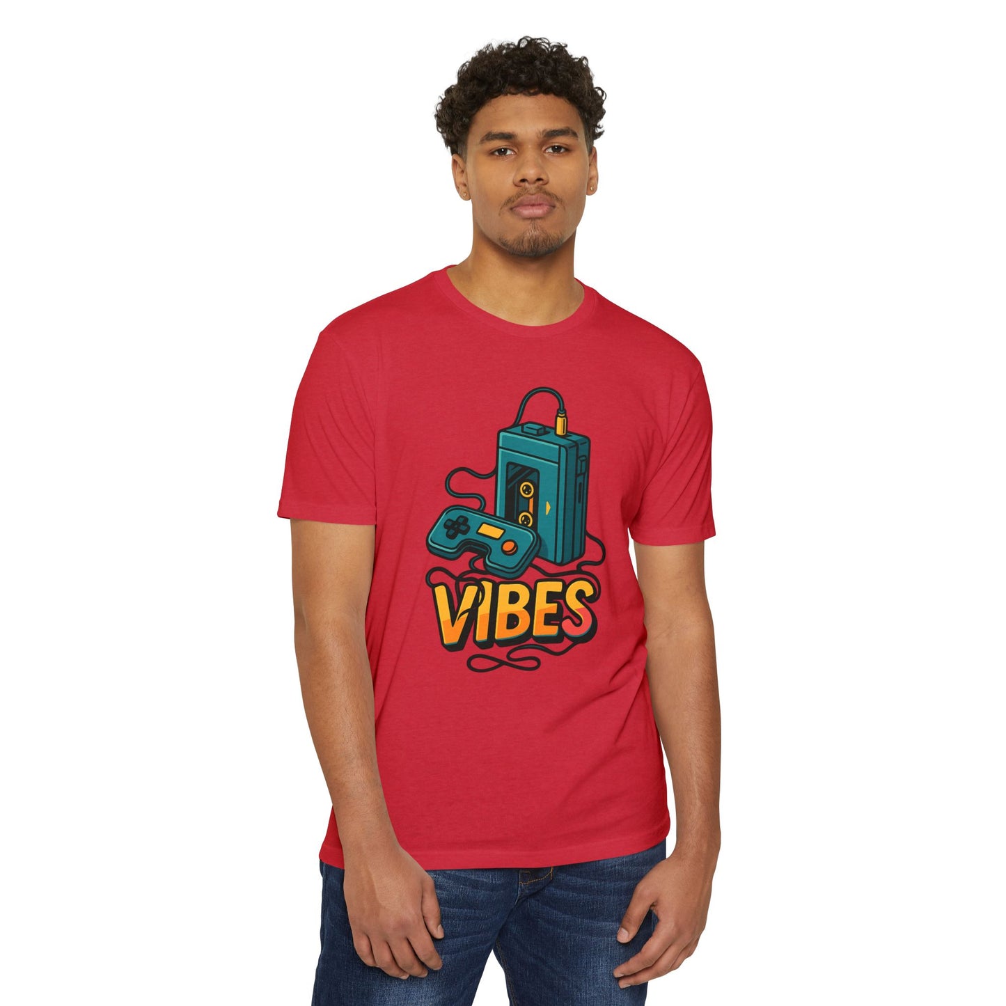 Vibes Gaming T-Shirt, Unisex Casual Tee, Gamer Apparel, Family Shirt, Gift for Gamers, Retro Vibe Shirt
