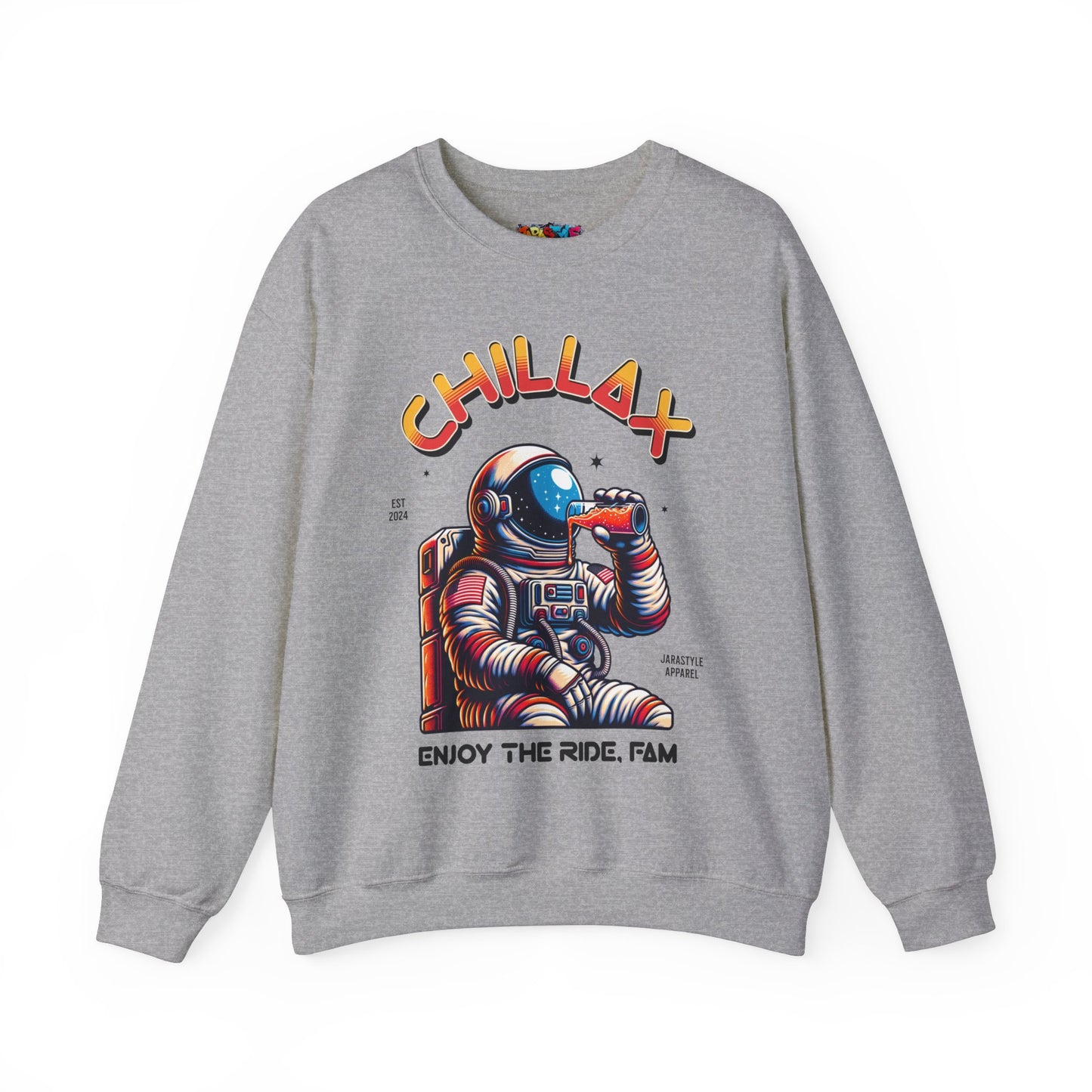 Chillax & Enjoy the Ramp Sweatshirt: Skateboarding Vibes | Jarastyle Skate Fam Collection