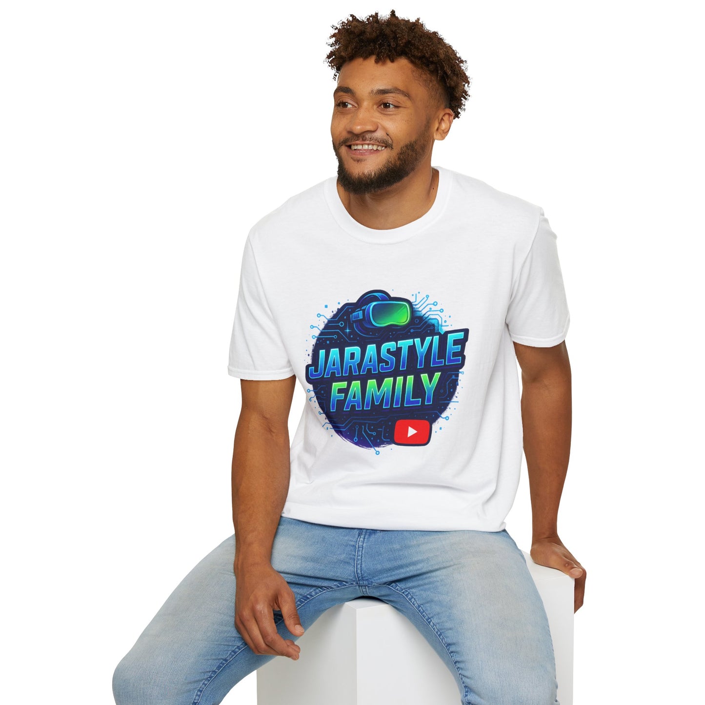 Gaming Family Unisex Softstyle T-Shirt, Casual Tee, Geeky Gift, Family Reunion, YouTube Fan Shirt, Holiday Gift