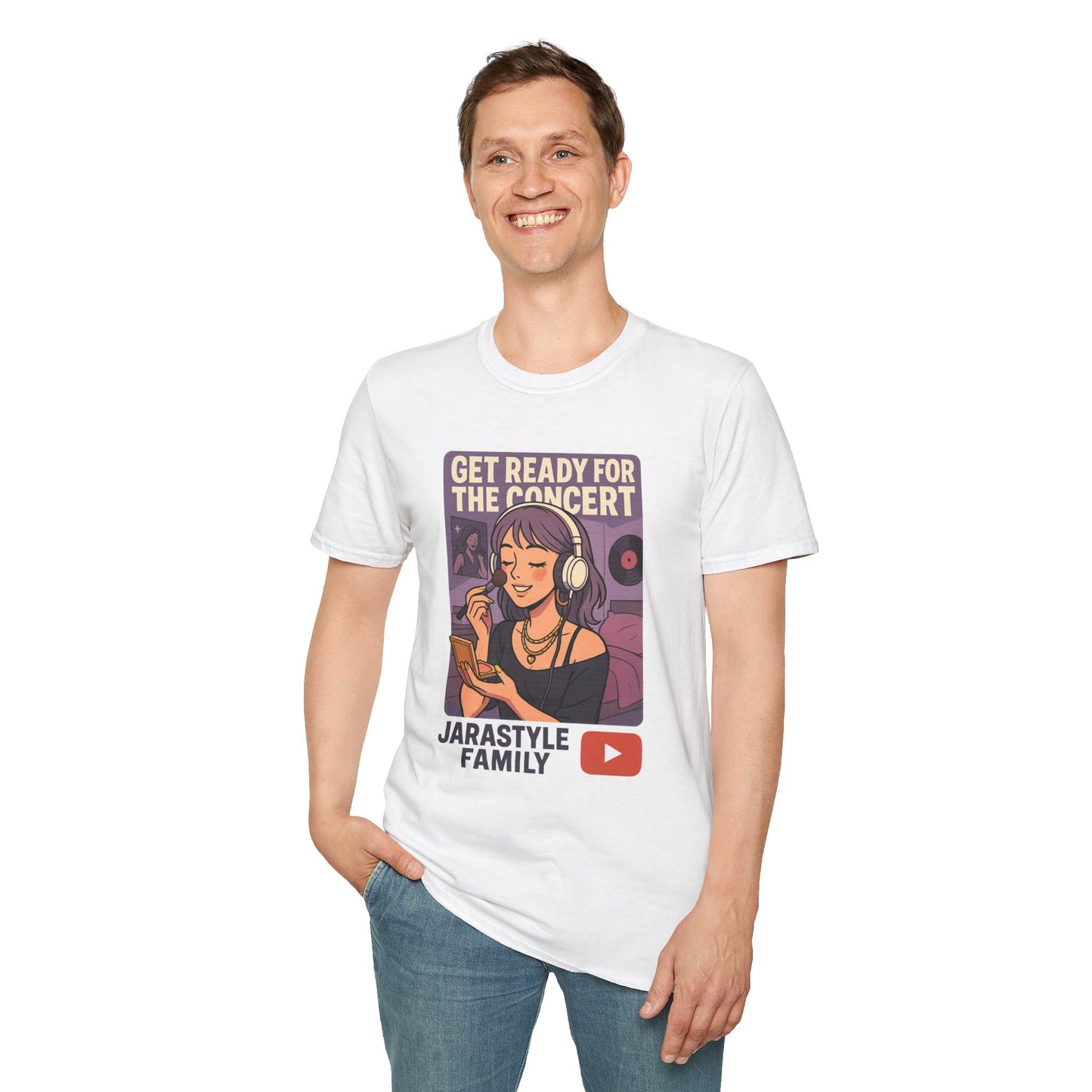 Get Ready for the Concert Unisex Softstyle T-Shirt, Music Lover Tee, Concert Attendee Shirt, Gift for Musicians, Unique Graphic Tee