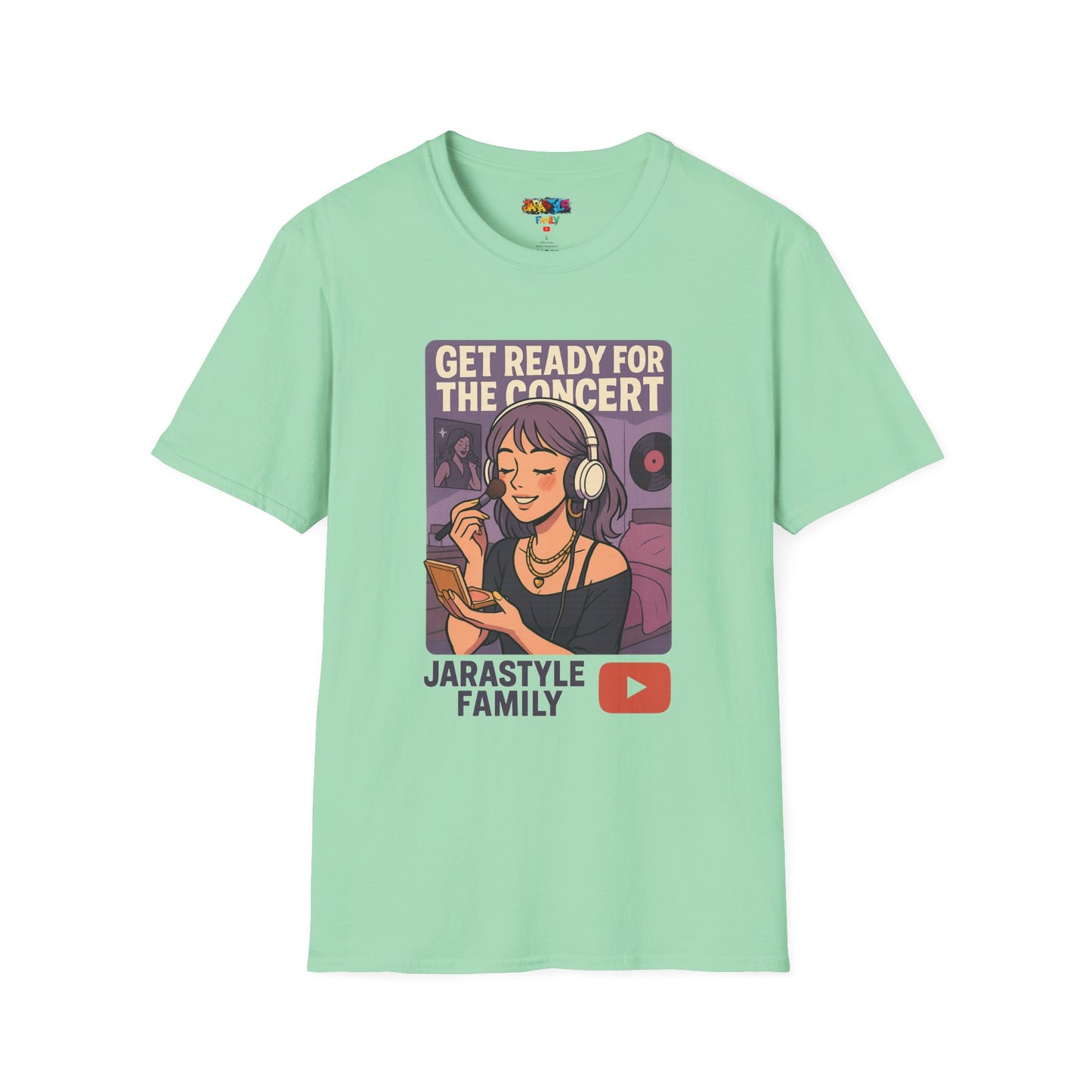 Get Ready for the Concert Unisex Softstyle T-Shirt, Music Lover Tee, Concert Attendee Shirt, Gift for Musicians, Unique Graphic Tee