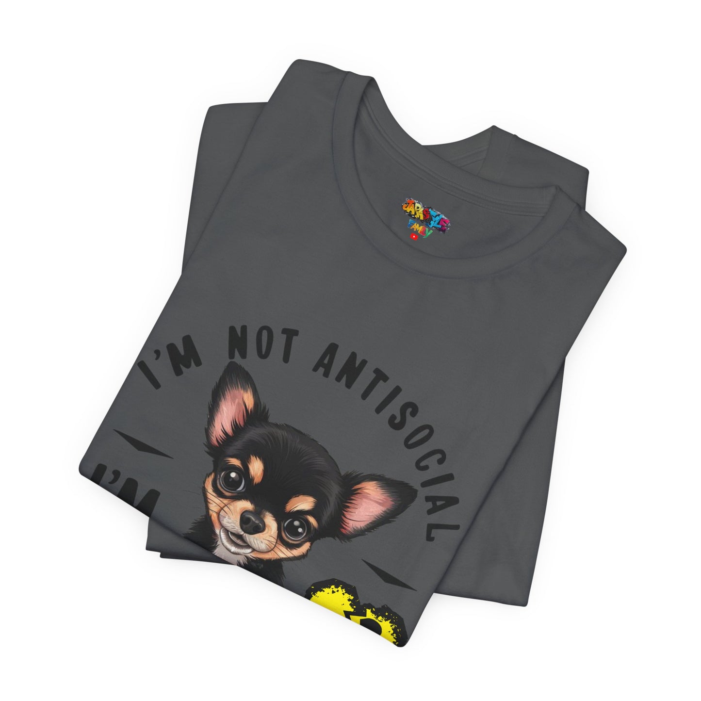 Anti-Stupid Chihuahua Tee: Boldly Speak Your Mind | Jarastyle Humor Collection