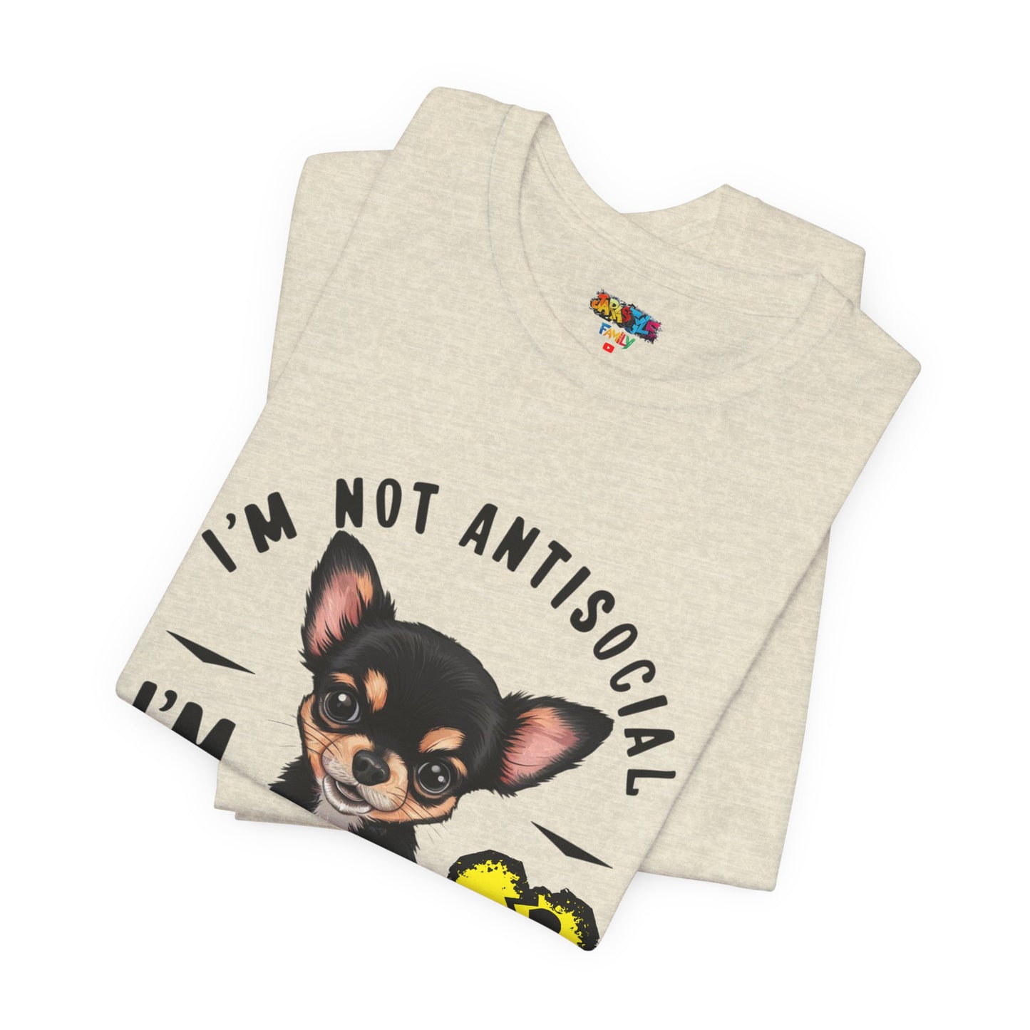 Anti-Stupid Chihuahua Tee: Boldly Speak Your Mind | Jarastyle Humor Collection
