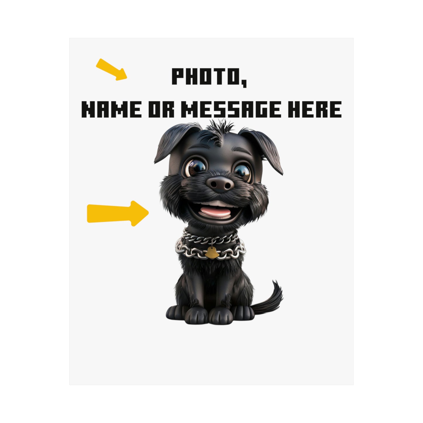 Create Your Masterpiece Poster: Custom Photo, Name, & Message | Jarastyle Personalized Gifts