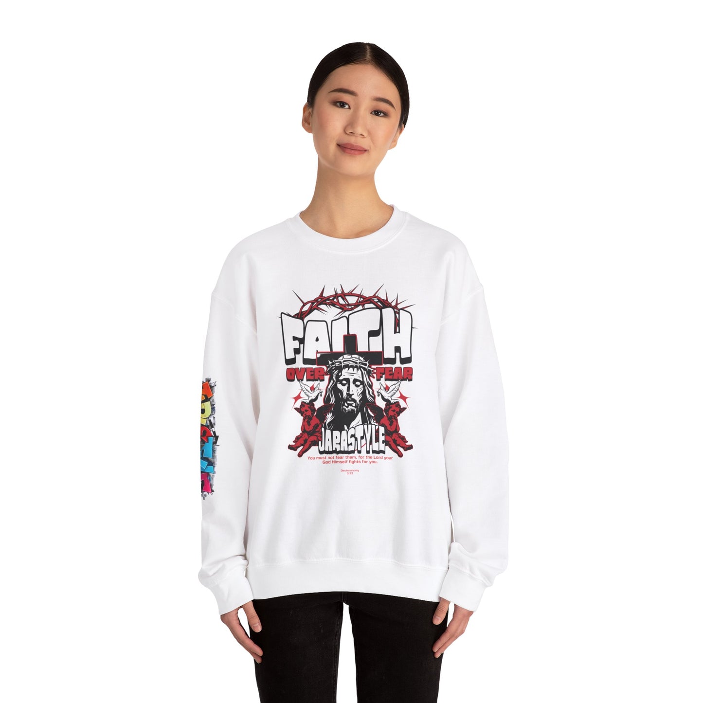 Faith in Jesus Sweatshirt: Warmth & Devotion | Jarastyle Divine Collection