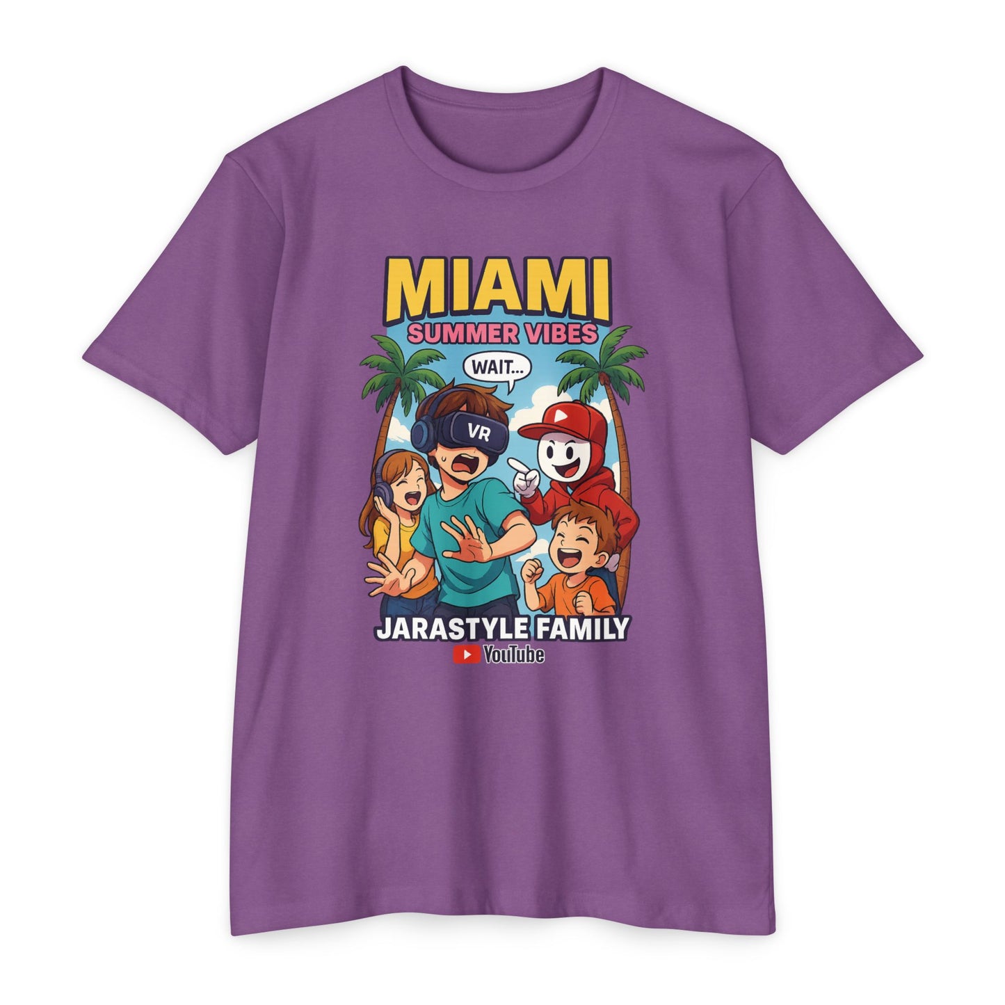 Miami Summer Vibes T-Shirt, Family Fun Tee, Unisex Graphic Shirt, Vacation Outfit, YouTube Merch, Casual Summer Wear
