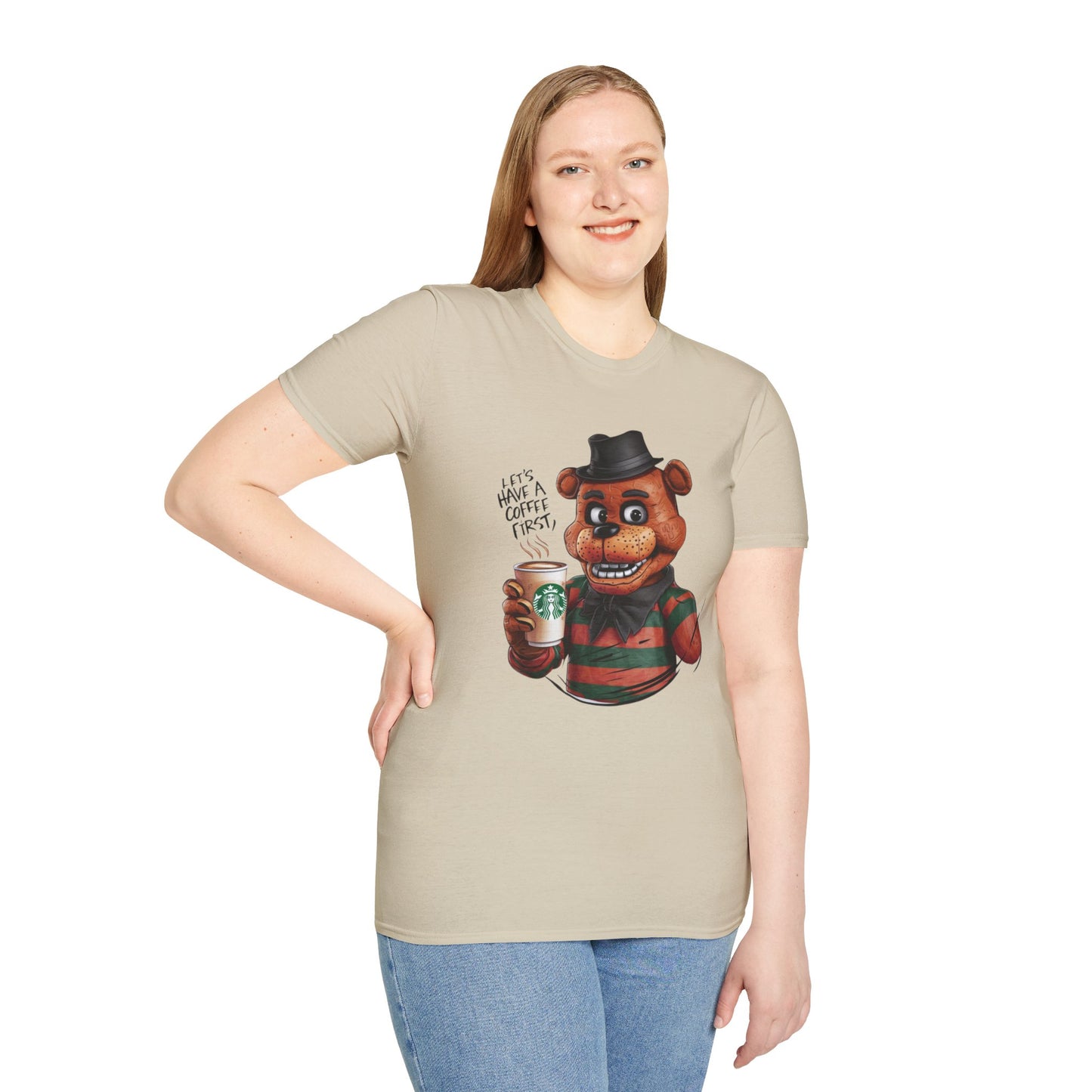 Coffee First, Adventures Next Tee: Start Your Day with Energy | Jarastyle Gamer's Collection