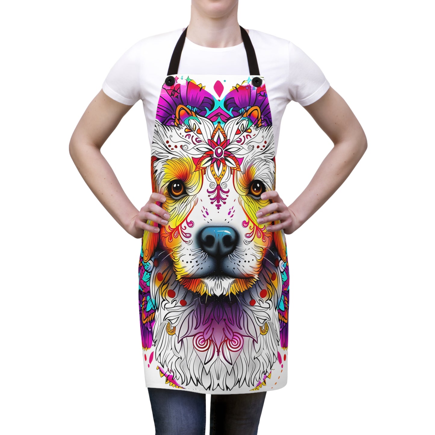 Dog Mantra Apron: Cook with Love & Paws | Jarastyle Pet Lovers' Kitchen Collection