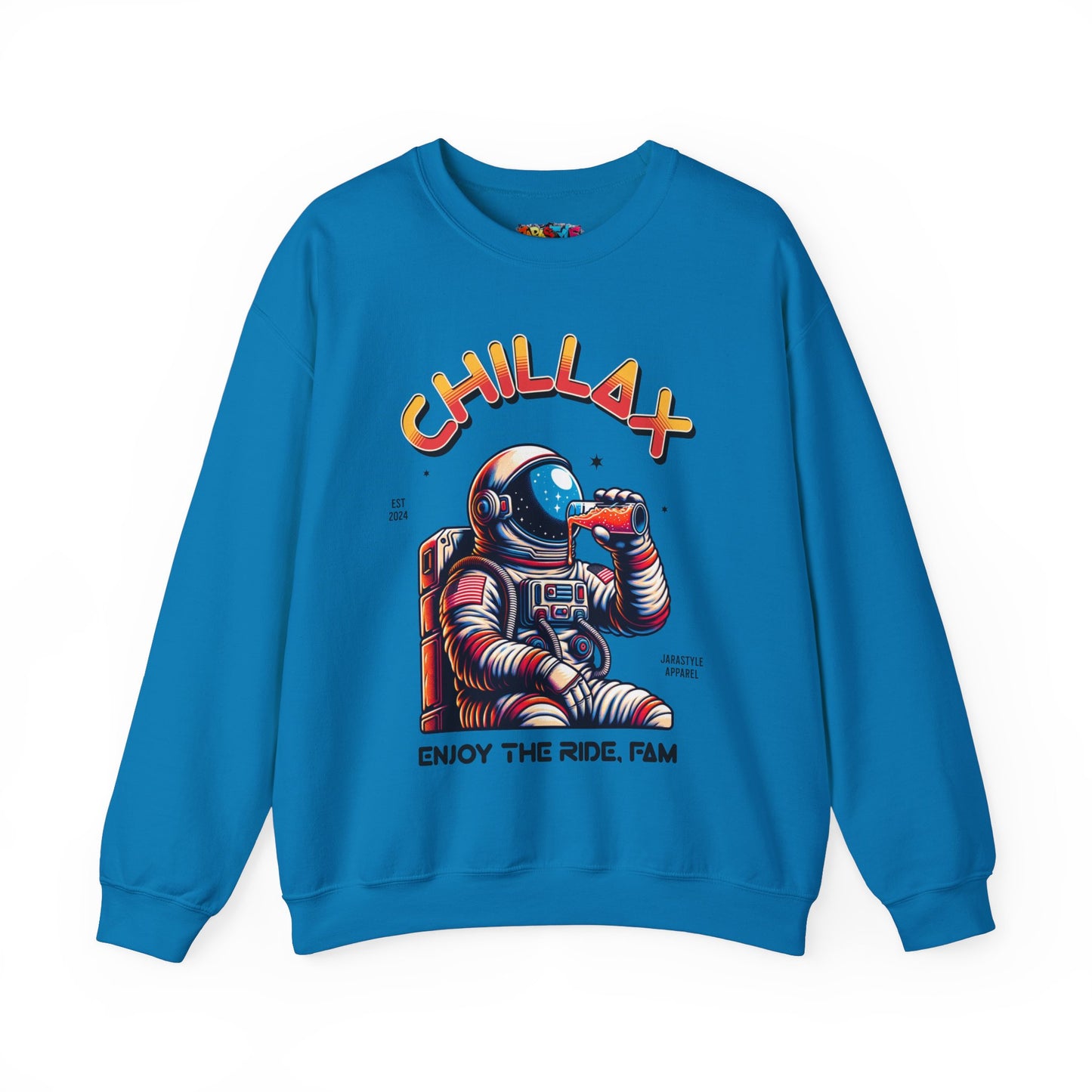 Chillax & Enjoy the Ramp Sweatshirt: Skateboarding Vibes | Jarastyle Skate Fam Collection