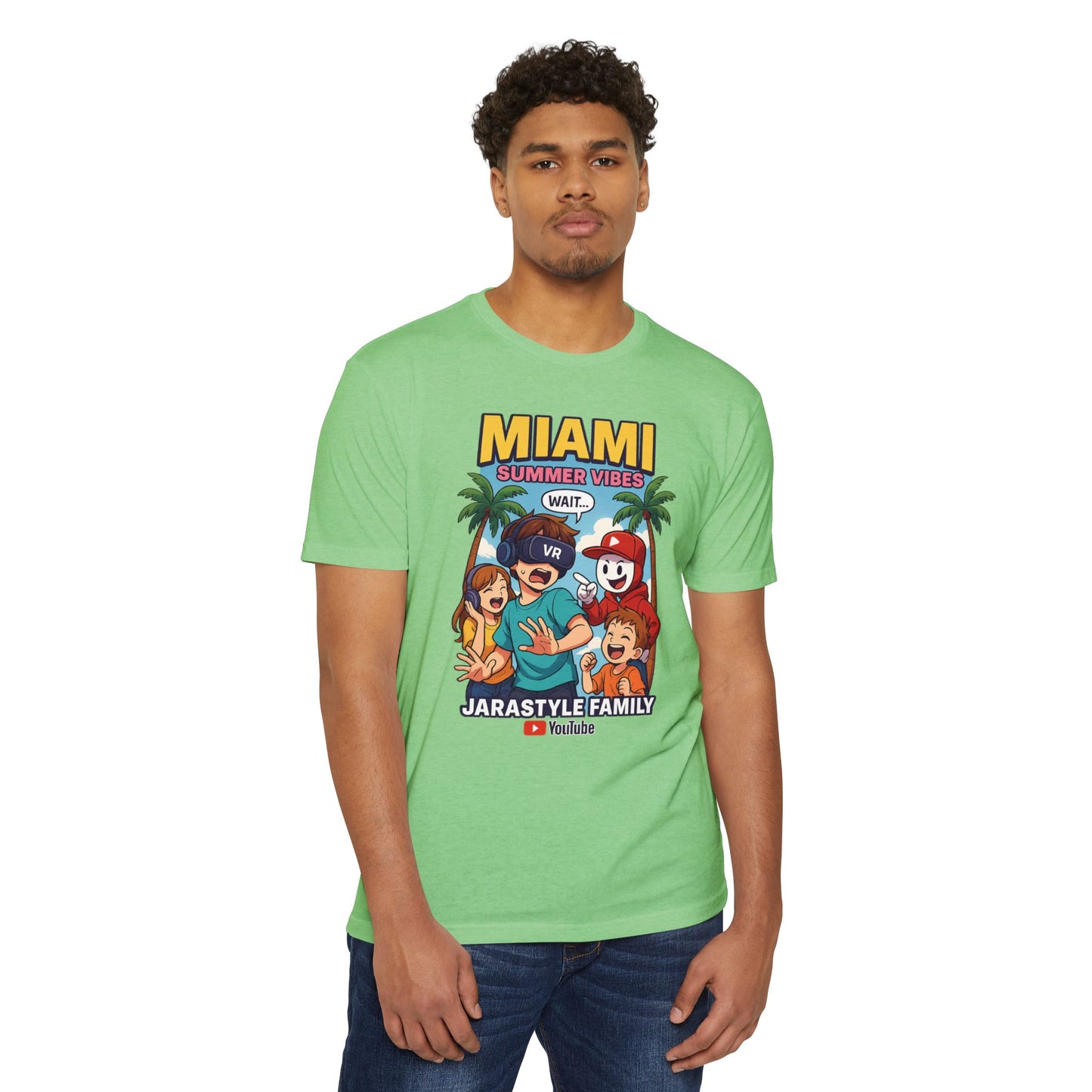 Miami Summer Vibes T-Shirt, Family Fun Tee, Unisex Graphic Shirt, Vacation Outfit, YouTube Merch, Casual Summer Wear