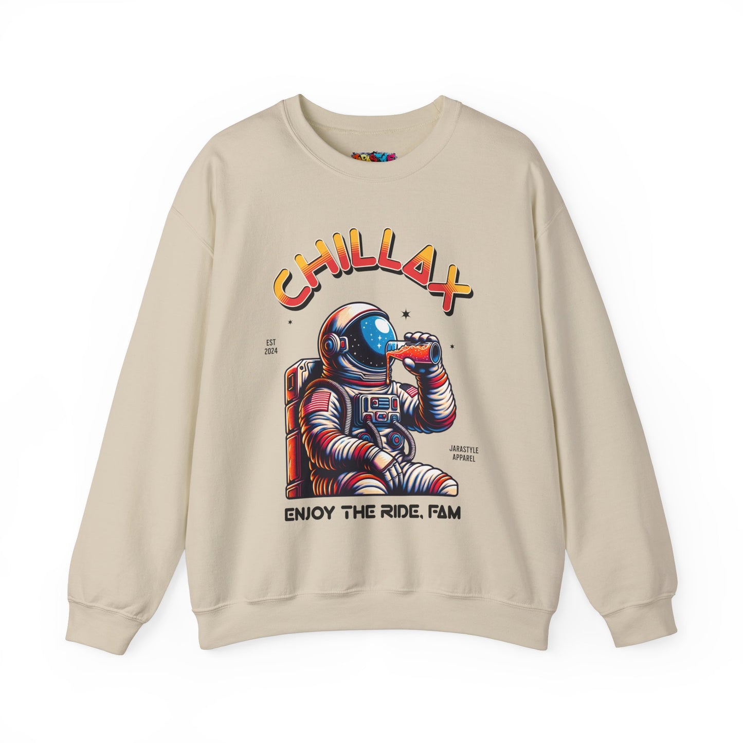 Chillax & Enjoy the Ramp Sweatshirt: Skateboarding Vibes | Jarastyle Skate Fam Collection