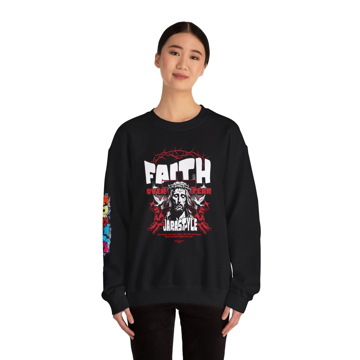 Faith in Jesus Sweatshirt: Warmth & Devotion | Jarastyle Divine Collection