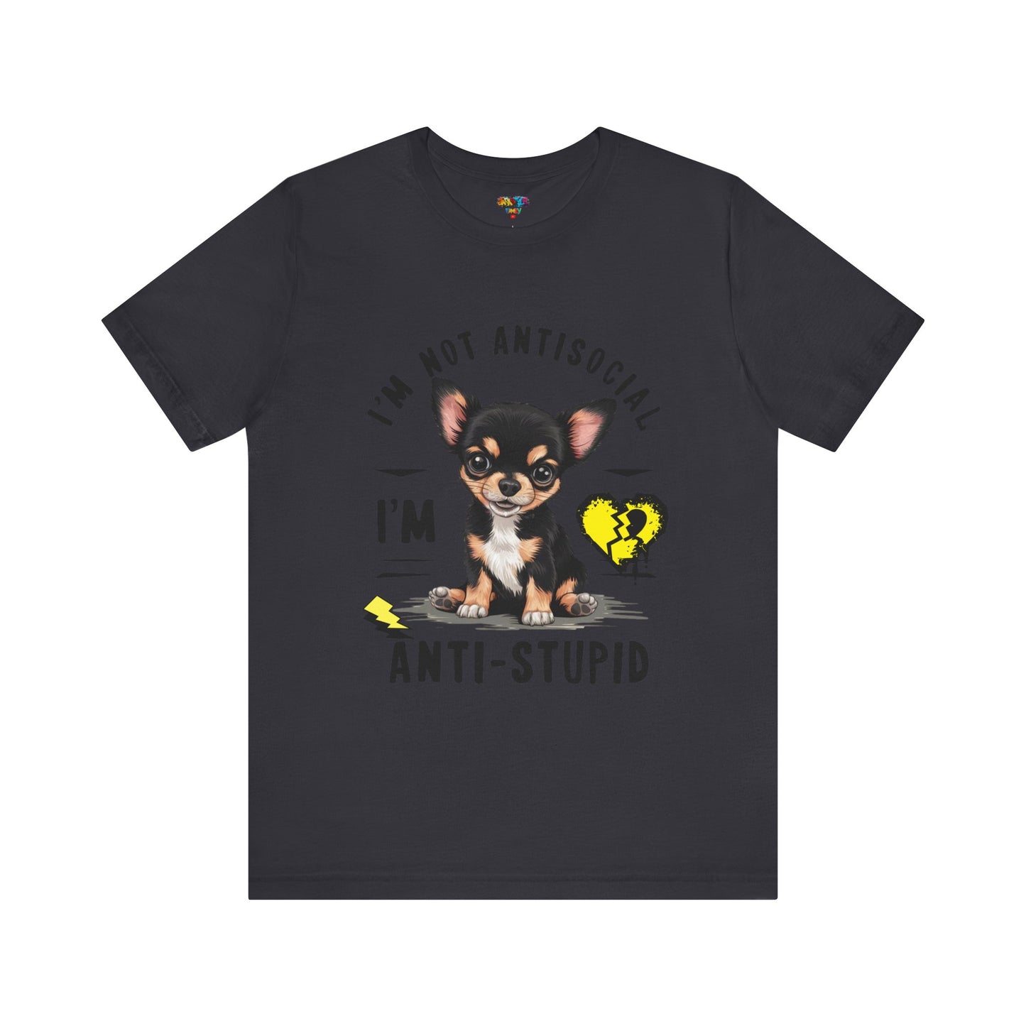 Anti-Stupid Chihuahua Tee: Boldly Speak Your Mind | Jarastyle Humor Collection