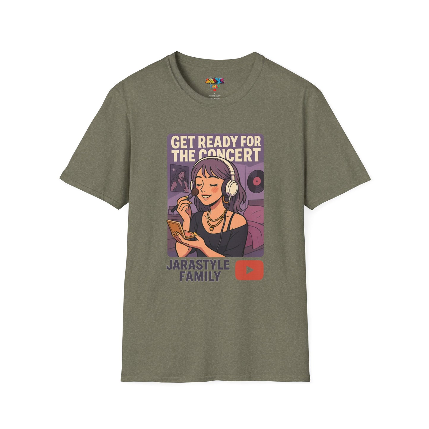 Get Ready for the Concert Unisex Softstyle T-Shirt, Music Lover Tee, Concert Attendee Shirt, Gift for Musicians, Unique Graphic Tee