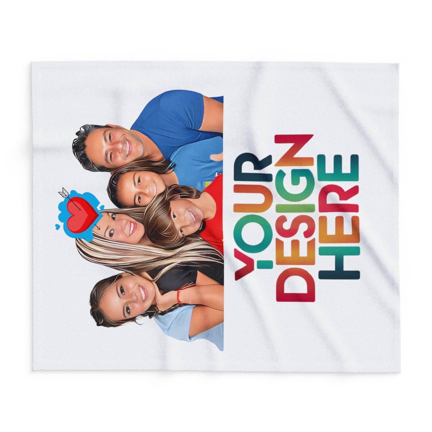 Custom Arctic Fleece Blanket: Add Your Design | Jarastyle Cozy Creations Collection