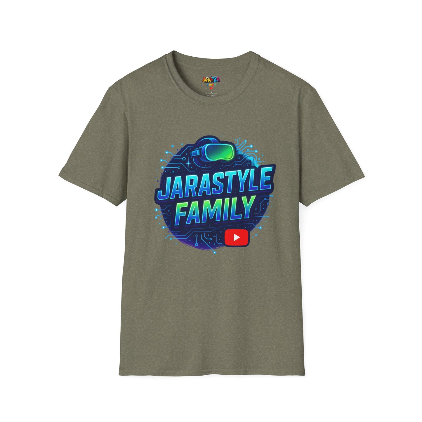 Gaming Family Unisex Softstyle T-Shirt, Casual Tee, Geeky Gift, Family Reunion, YouTube Fan Shirt, Holiday Gift