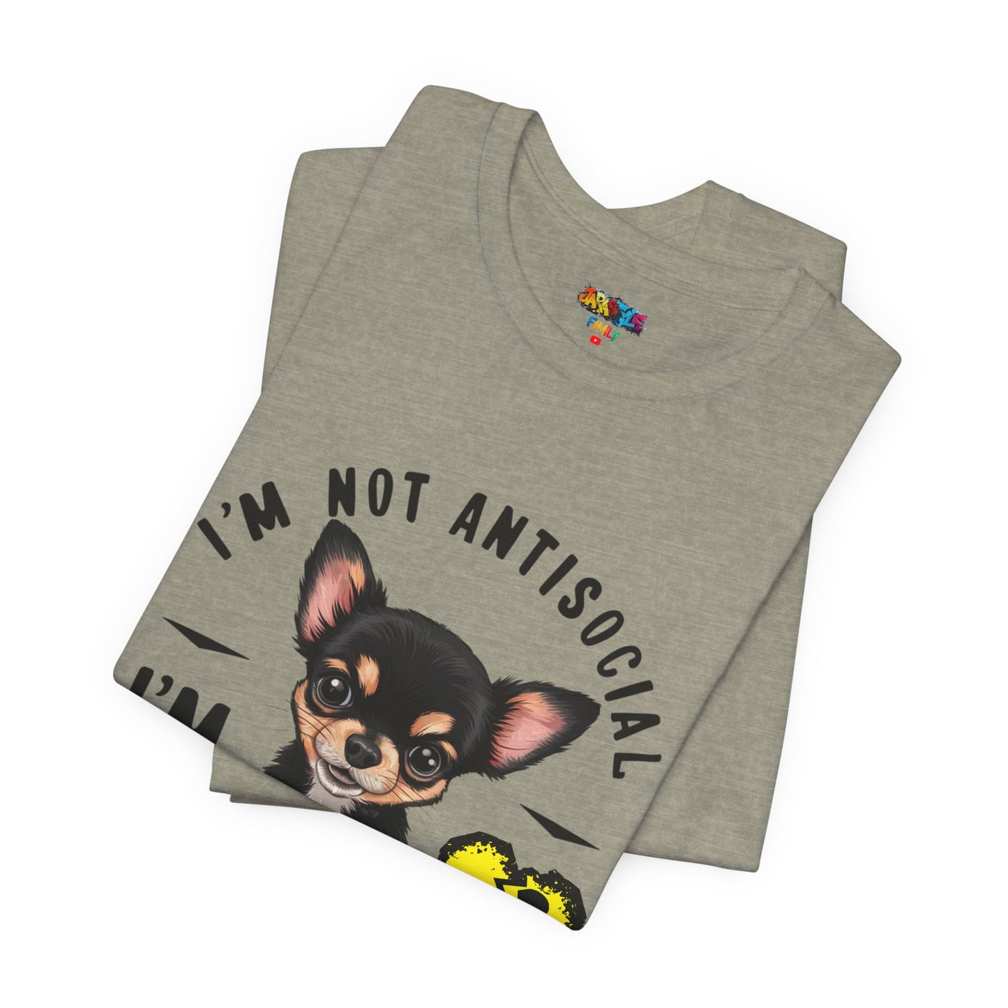 Anti-Stupid Chihuahua Tee: Boldly Speak Your Mind | Jarastyle Humor Collection