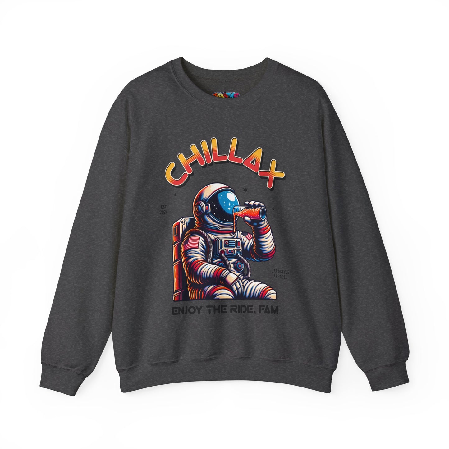 Chillax & Enjoy the Ramp Sweatshirt: Skateboarding Vibes | Jarastyle Skate Fam Collection