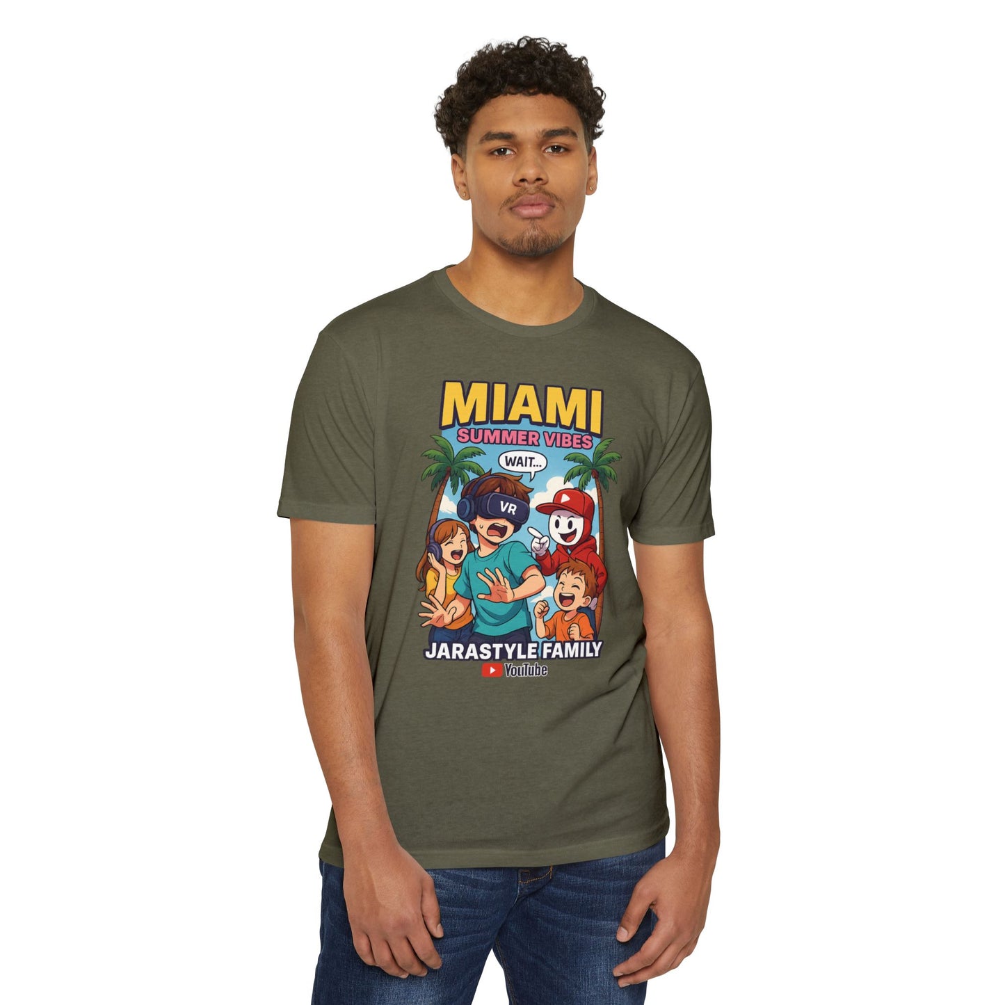 Miami Summer Vibes T-Shirt, Family Fun Tee, Unisex Graphic Shirt, Vacation Outfit, YouTube Merch, Casual Summer Wear