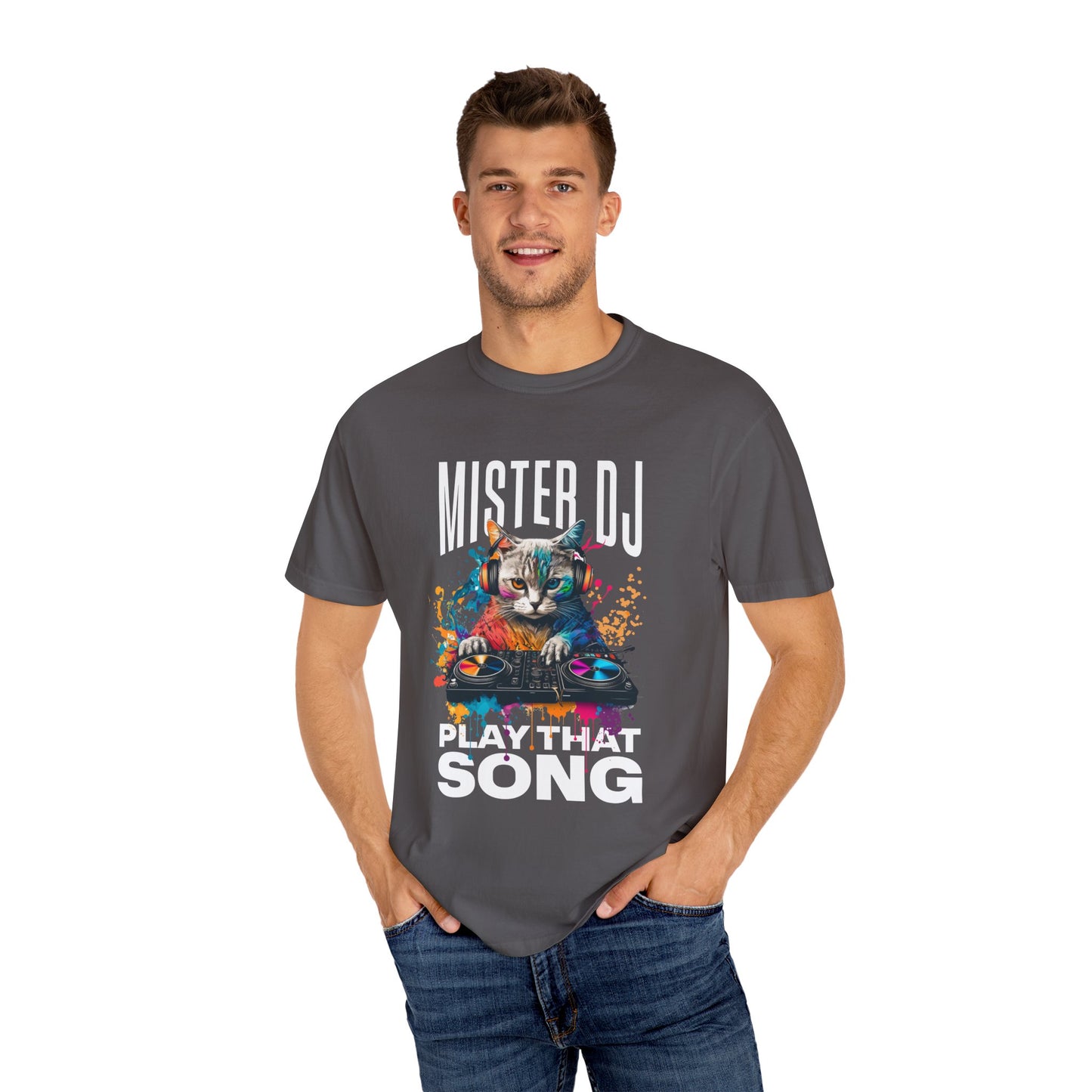 Mister DJ Play That Song Tee: Soundtrack of the Night | Jarastyle Music Lovers Collection